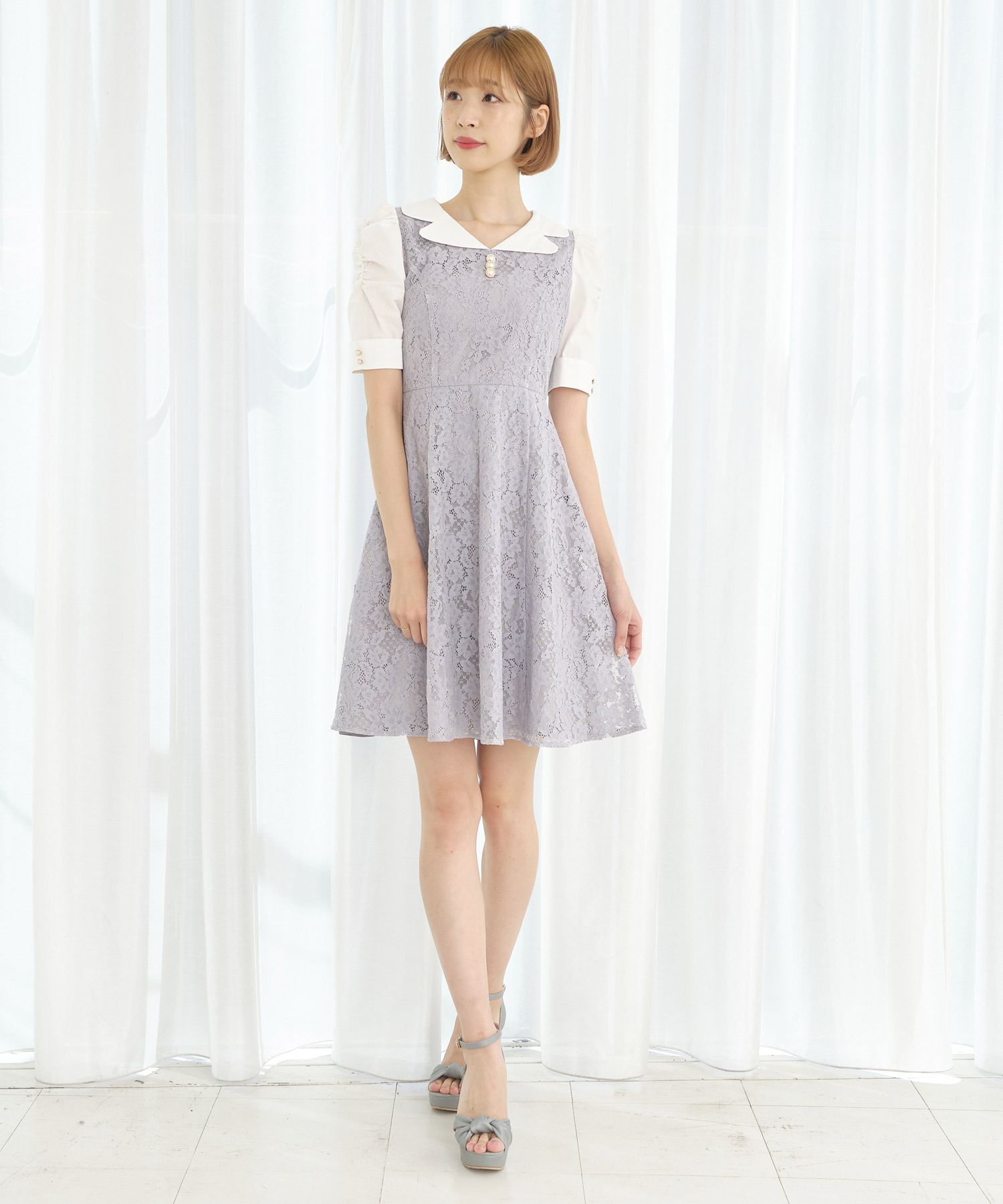 フラワーレースミニワンピース Titty Co Titty Co Online Store ティティーアンドコーオンラインストア