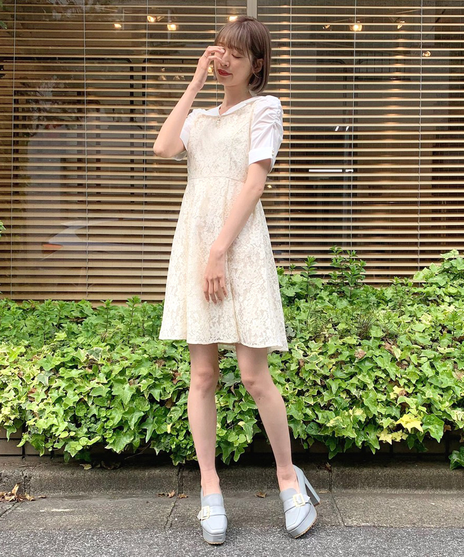 フラワーレースミニワンピース Titty Co Titty Co Online Store ティティーアンドコーオンラインストア