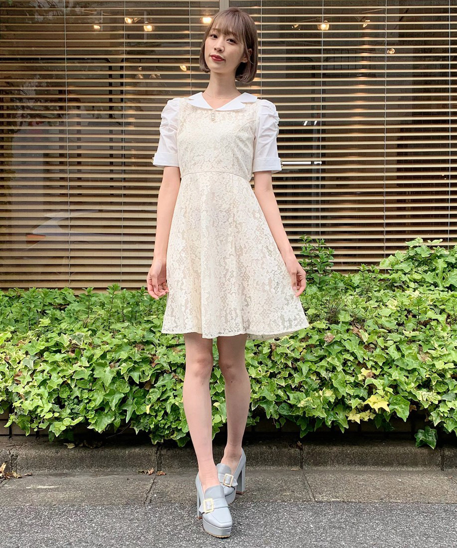 フラワーレースミニワンピース Titty Co Titty Co Online Store ティティーアンドコーオンラインストア