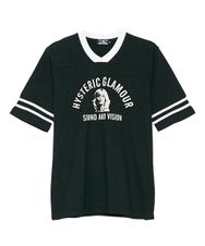 COLLEGE S & V pt VネックTシャツ