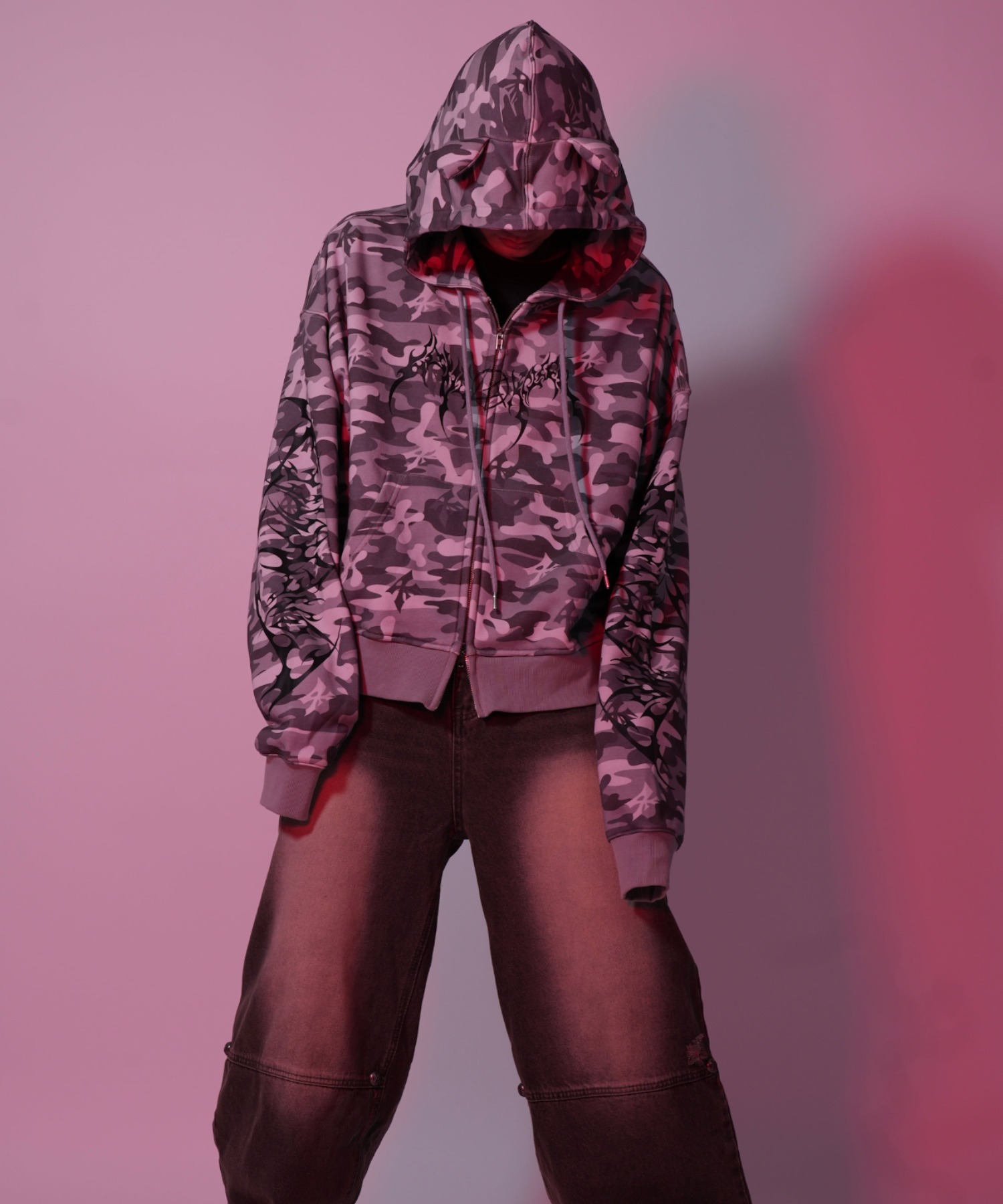 ラブキラー パーカー A'GEM/9 × .kom 『LOVE KILLER/ラブ キラー』 Killer black