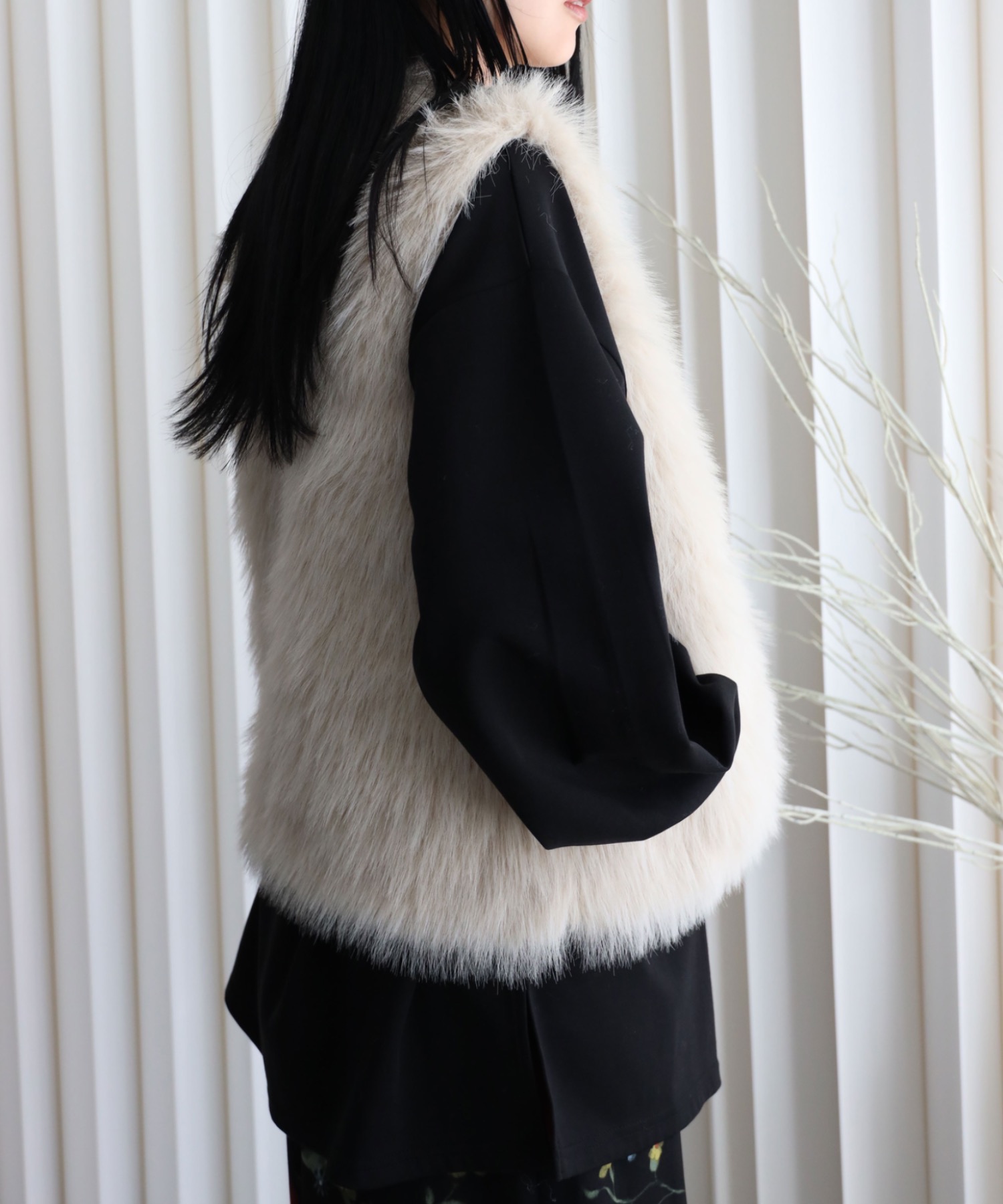 model：164cm. 着用サイズ：FREE