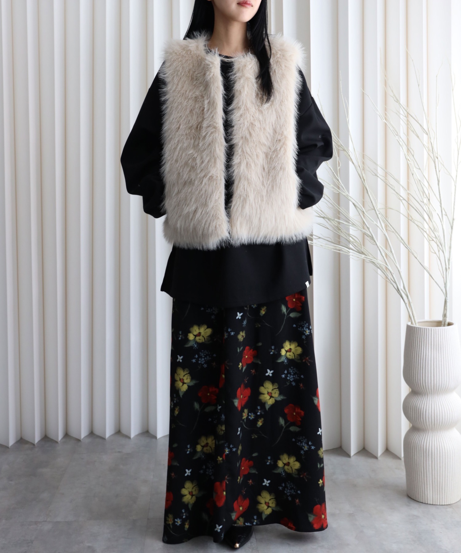 model：164cm. 着用サイズ：FREE