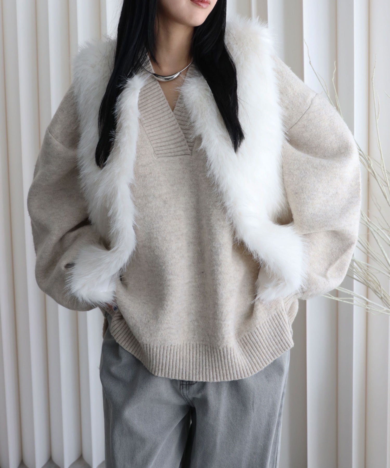 model：164cm. 着用サイズ：FREE