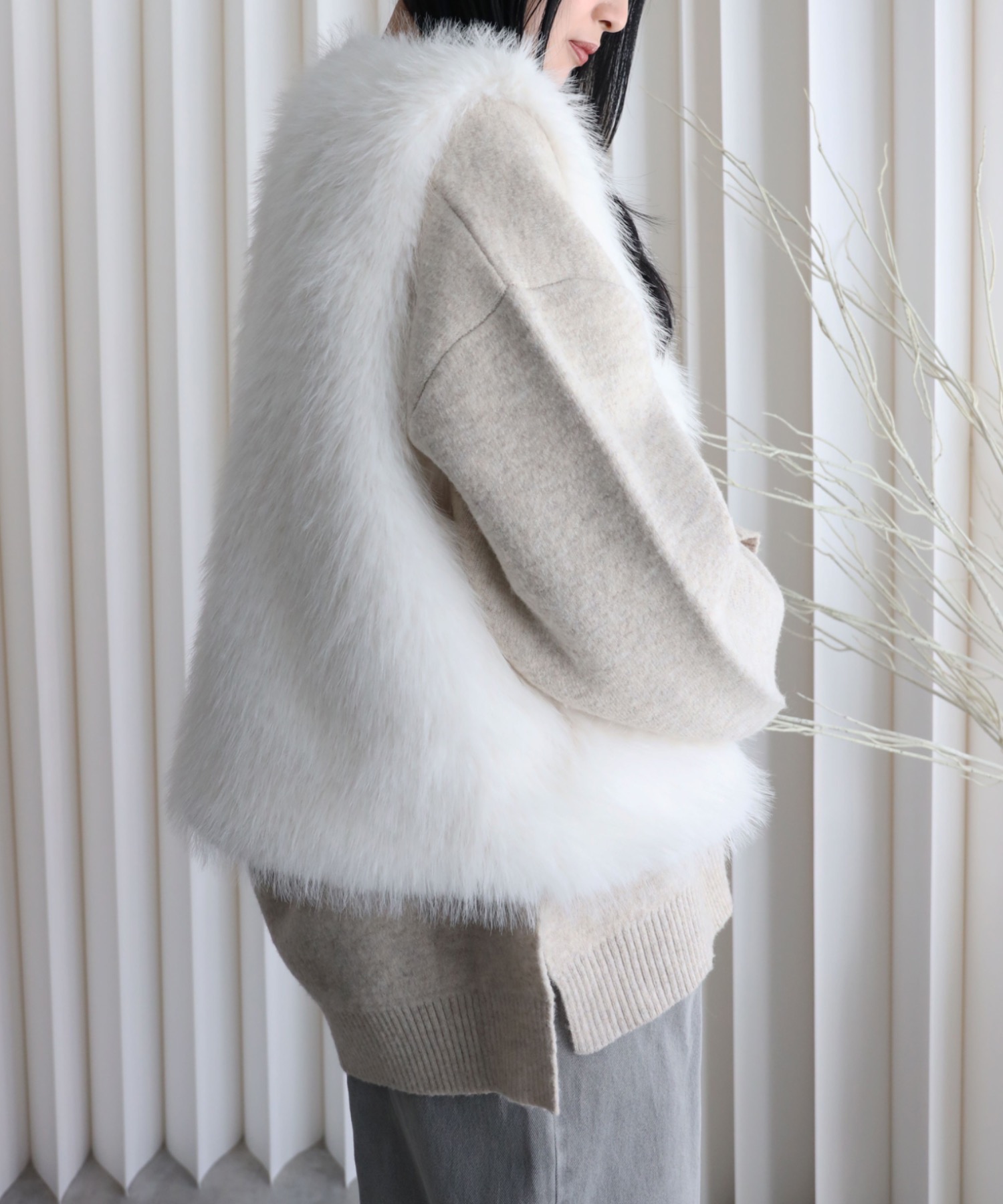 model：164cm. 着用サイズ：FREE