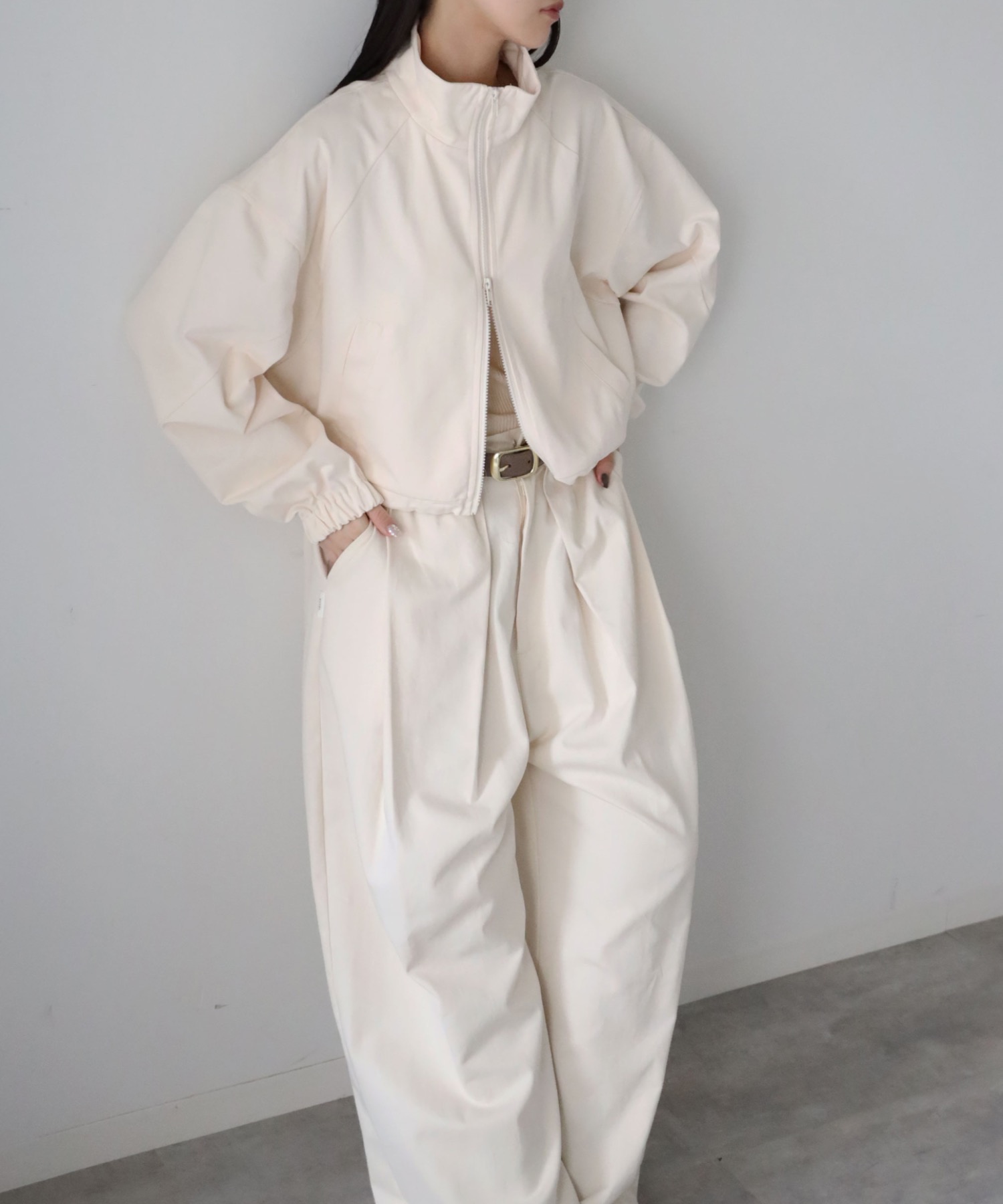 model：164cm. 着用サイズ：FREE