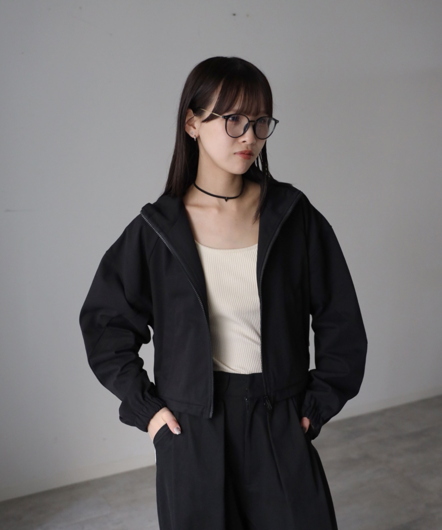 model：164cm. 着用サイズ：FREE
