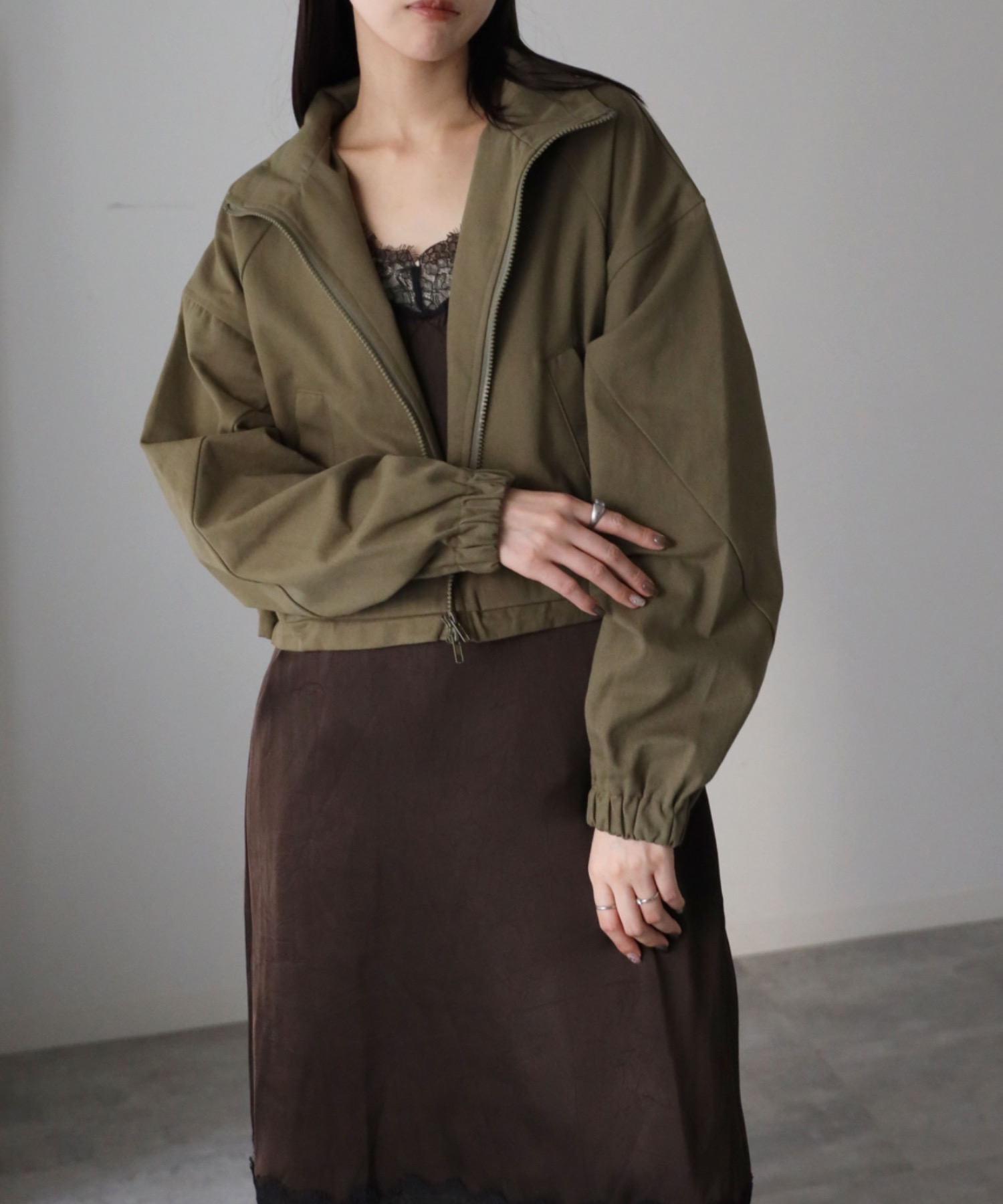 model：164cm. 着用サイズ：FREE