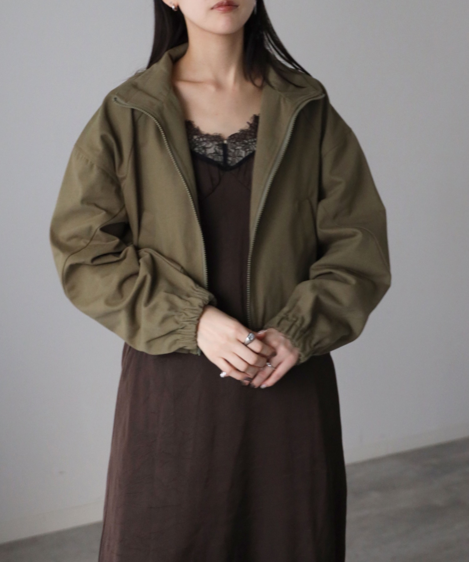 model：164cm. 着用サイズ：FREE