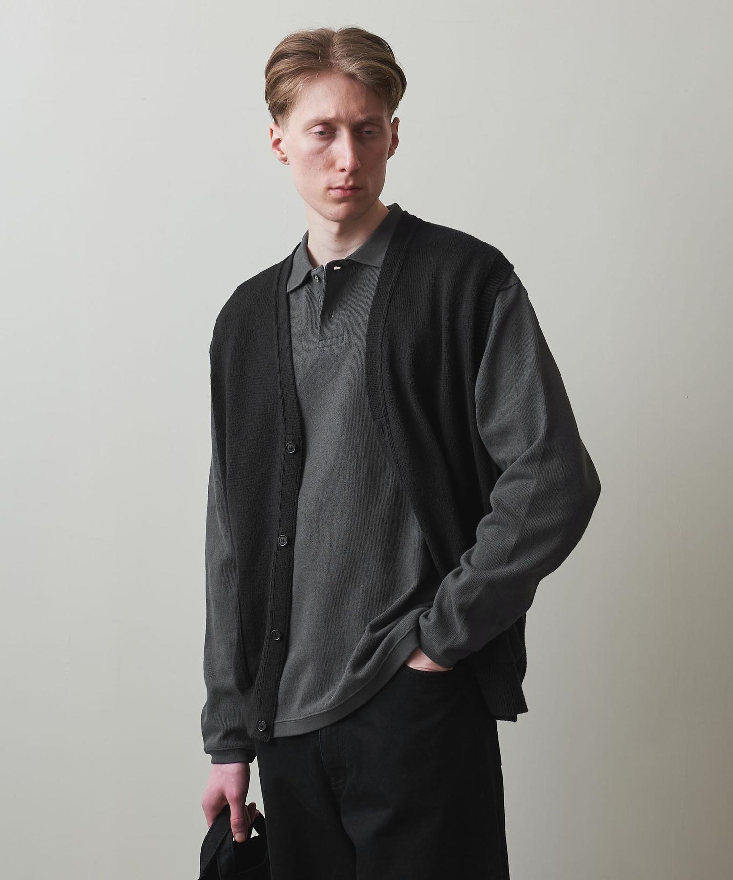 Steven Alan LOWGG -LOOSE SLEEVE LONG CTN POLOSHIRT ポロシャツ