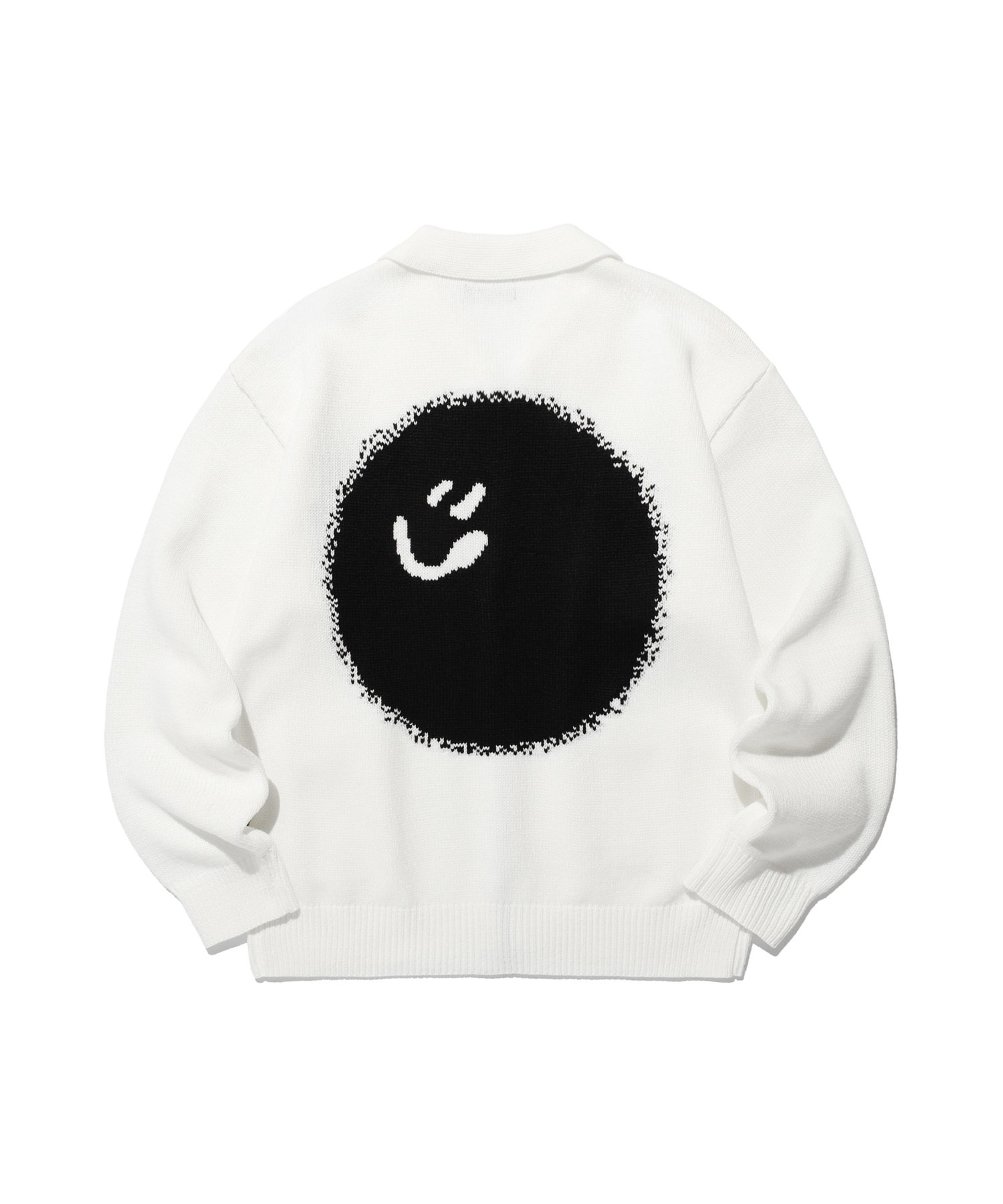 ISTKUNST/イストクンスト　スマイリーボールジップニット A'GEM/9 × .kom 『ISTKUNST/イストクンスト』 BLUR SMILEY BALL