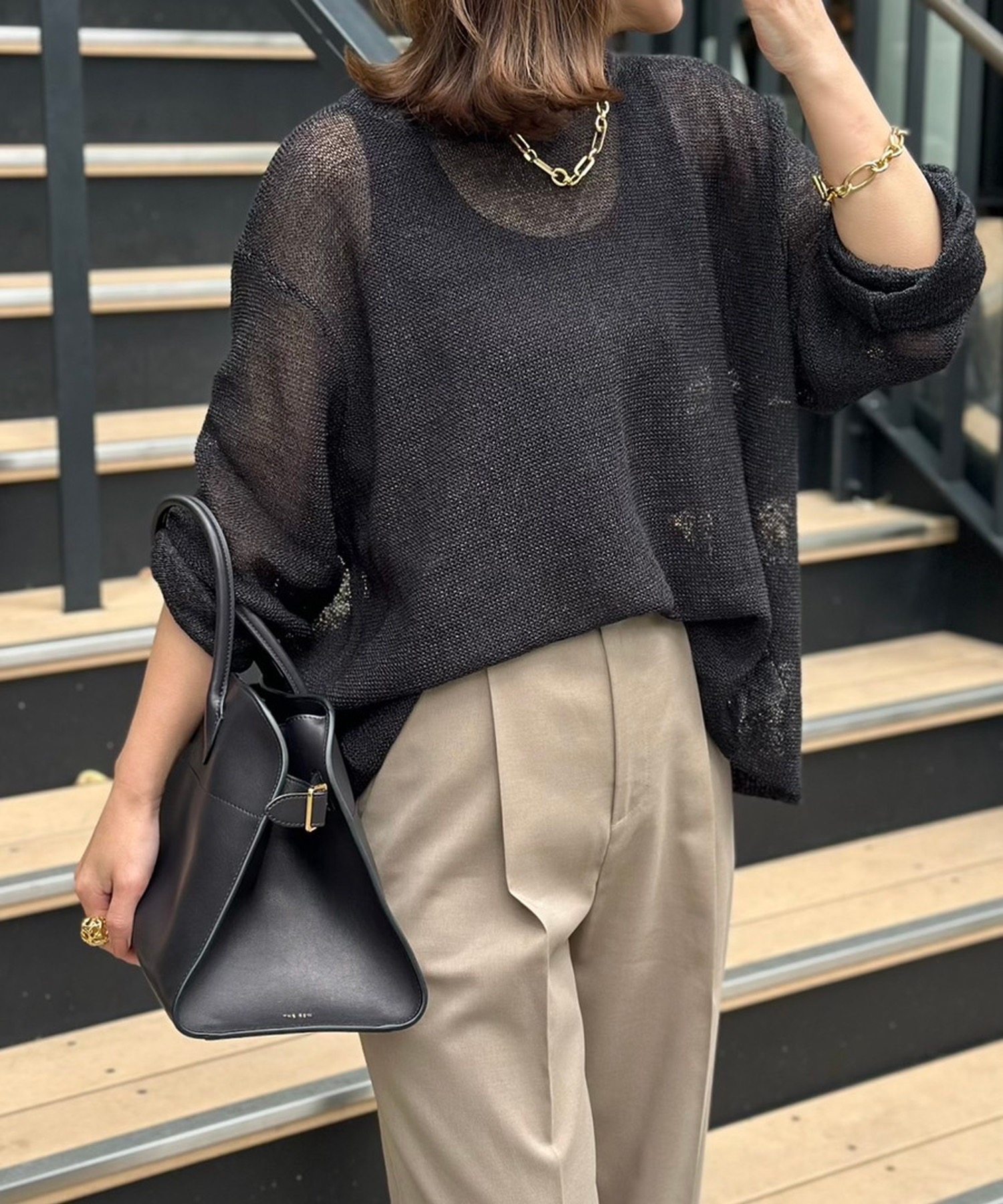 ペーパーヤーンルーズニット ペーパーヤーンルーズニット / YECCA VECCA | ファッション通販