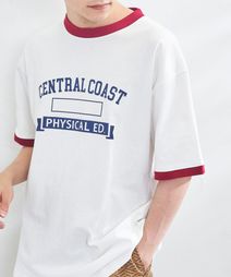 common good(コモングッド)別注カレッジリンガーTシャツ