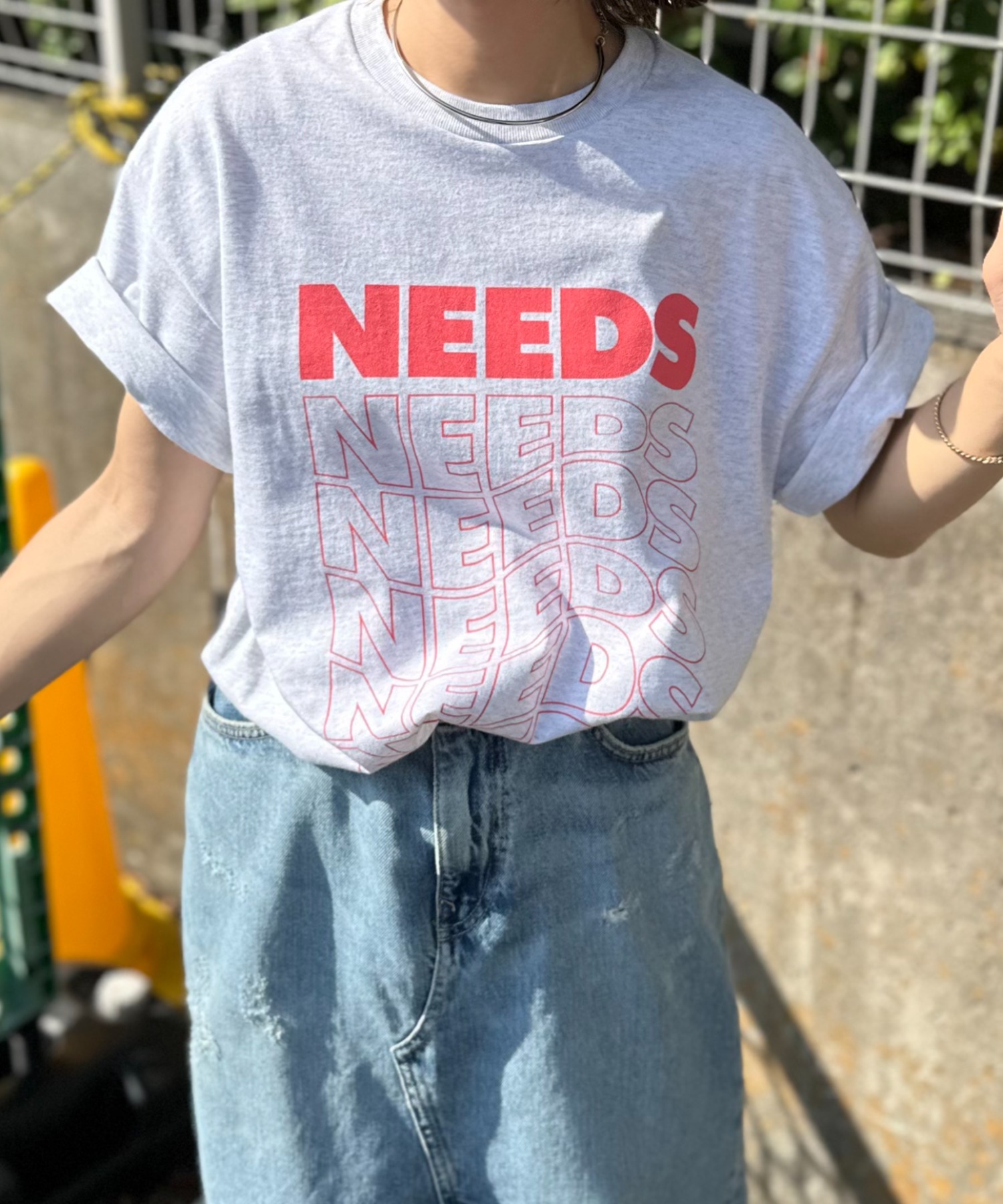 アッシュグレー（オートミール）
model:154cm 着用サイズ:M