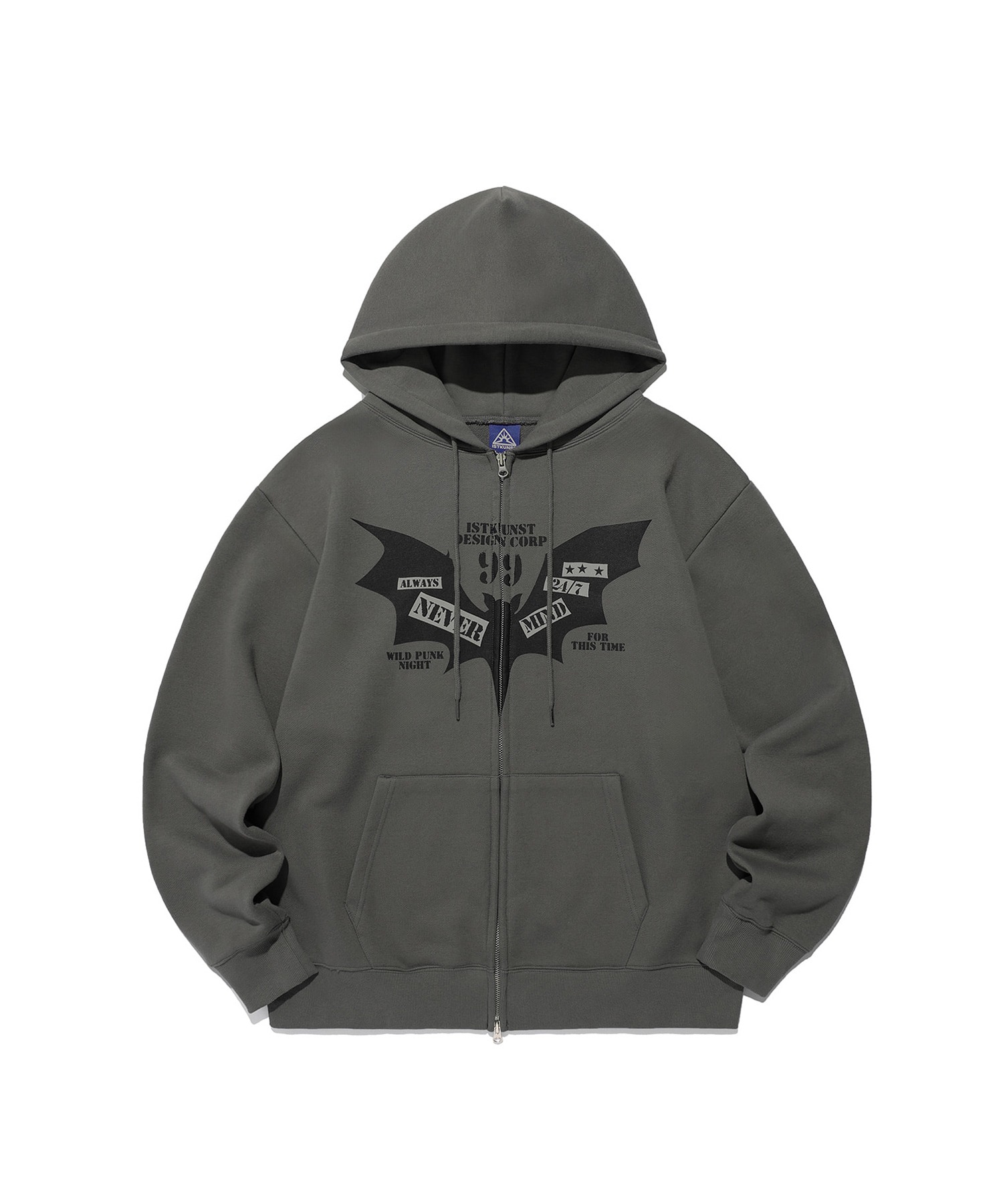 A'GEM/9 × .kom 『ISTKUNST/イストクンスト』 BAT HOOD ZIP UP/バット