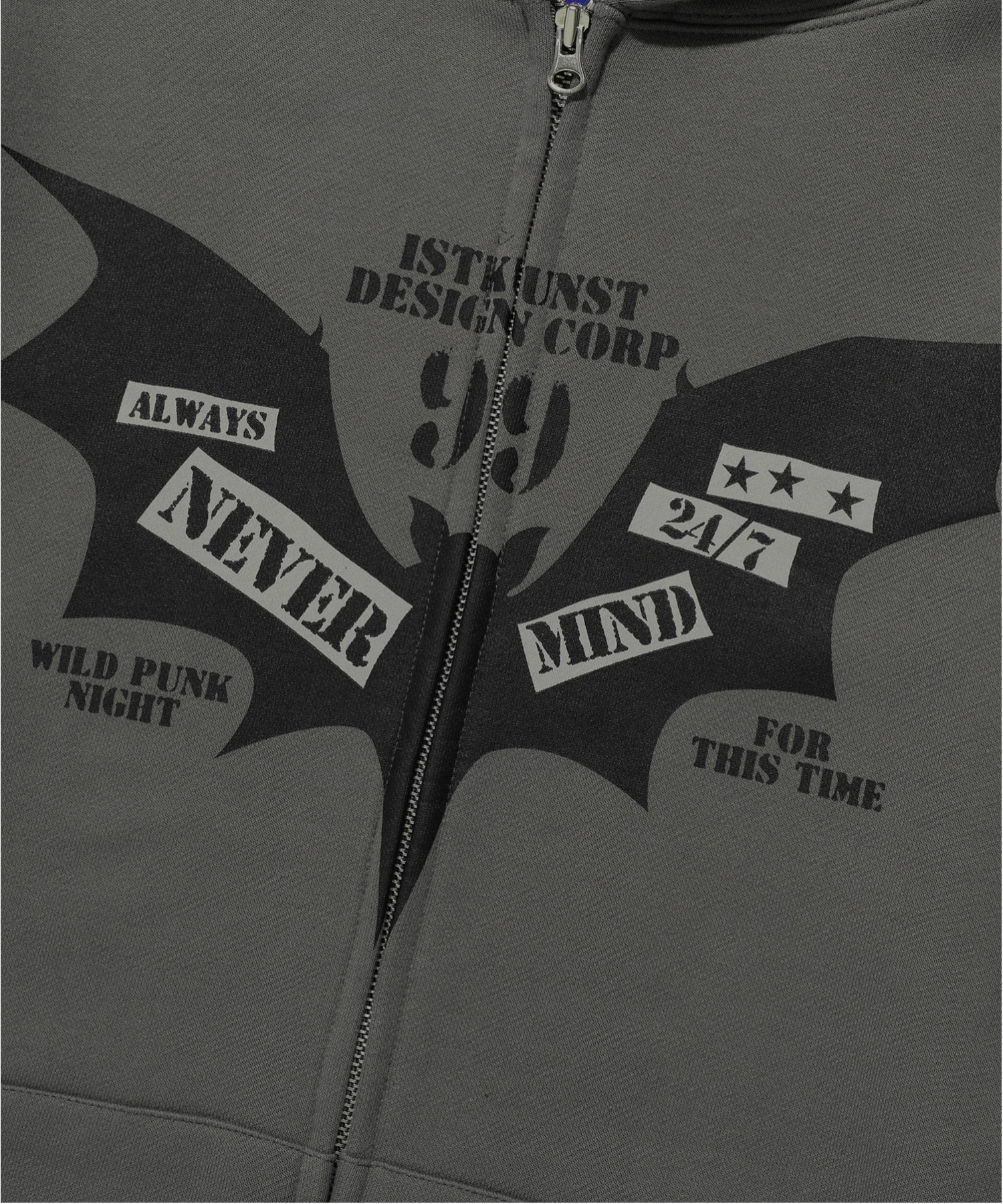 A'GEM/9 × .kom 『ISTKUNST/イストクンスト』 BAT HOOD ZIP UP/バット