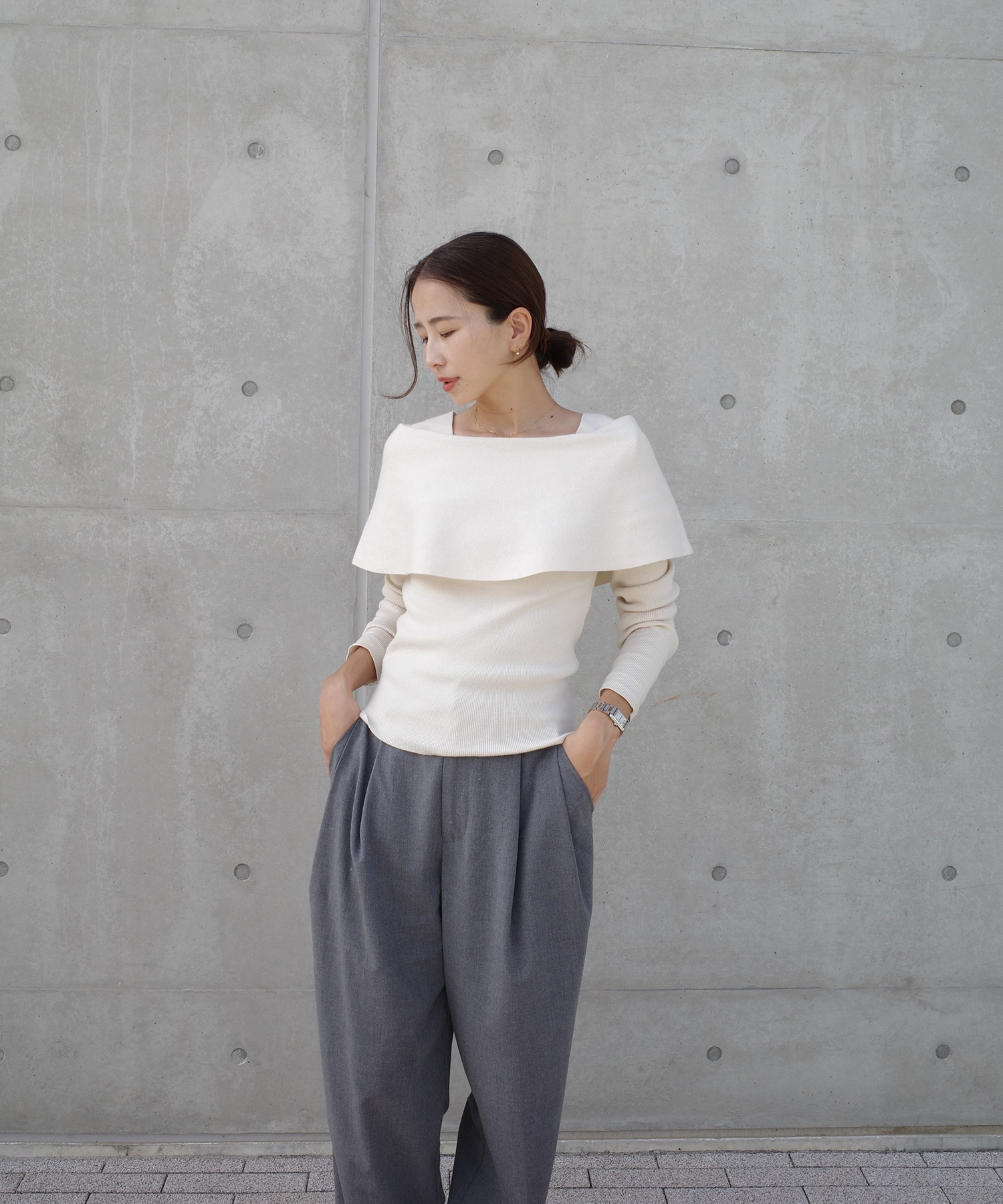 model：H161 着用サイズ：FREE