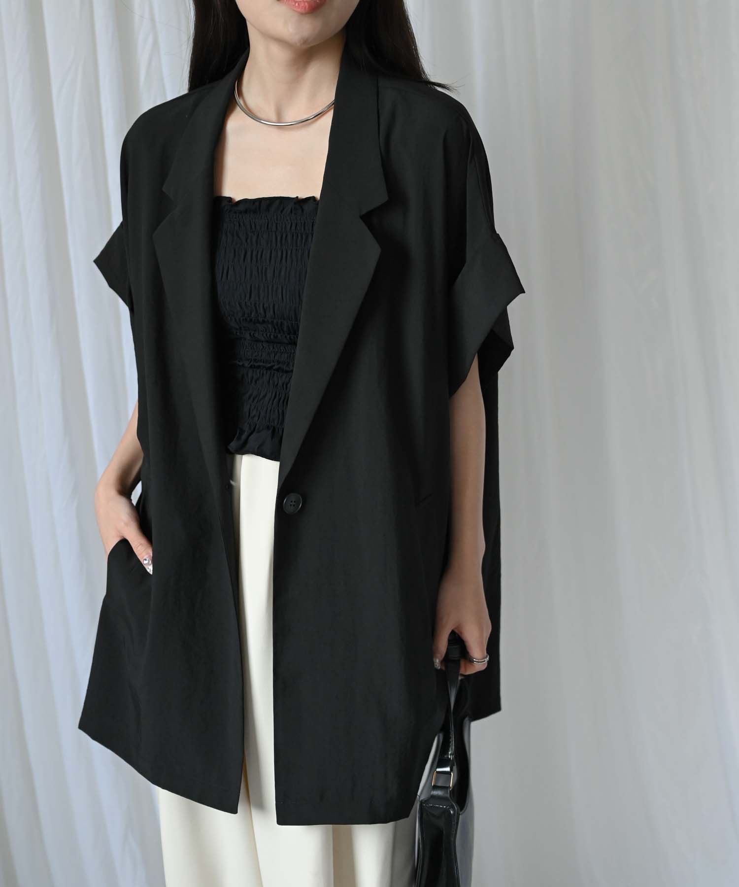 model：H157 着用サイズ：M
