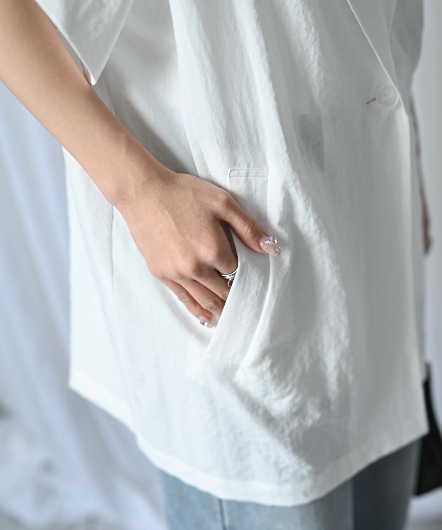 model：H157 着用サイズ：M