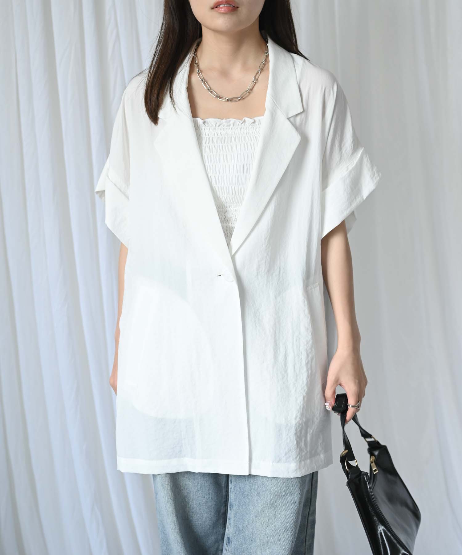 model：H157 着用サイズ：M
