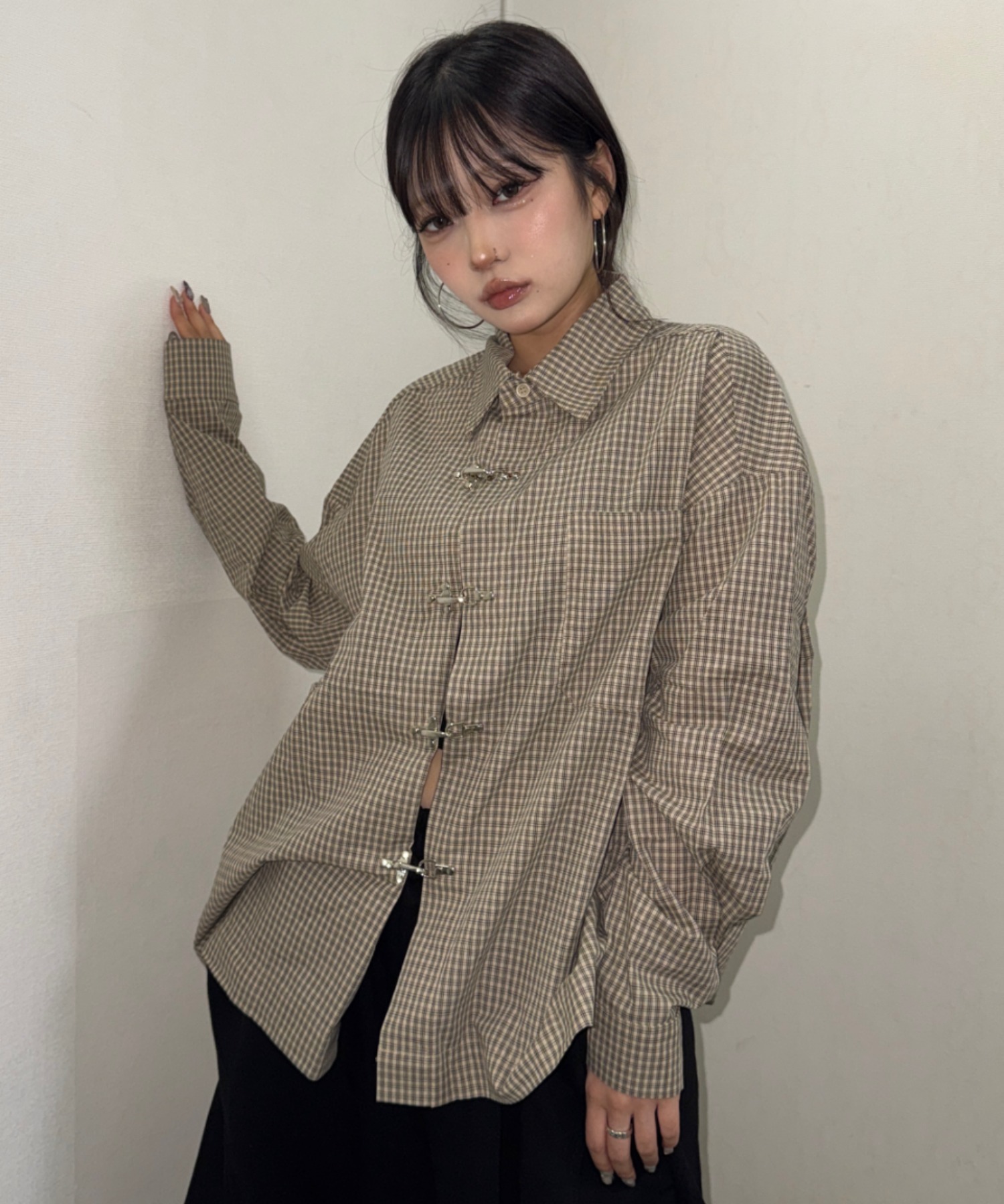 A'GEM/9 × .kom 『A'gem/エージェム』FIREMAN CHECK SHIRT/ファイヤー