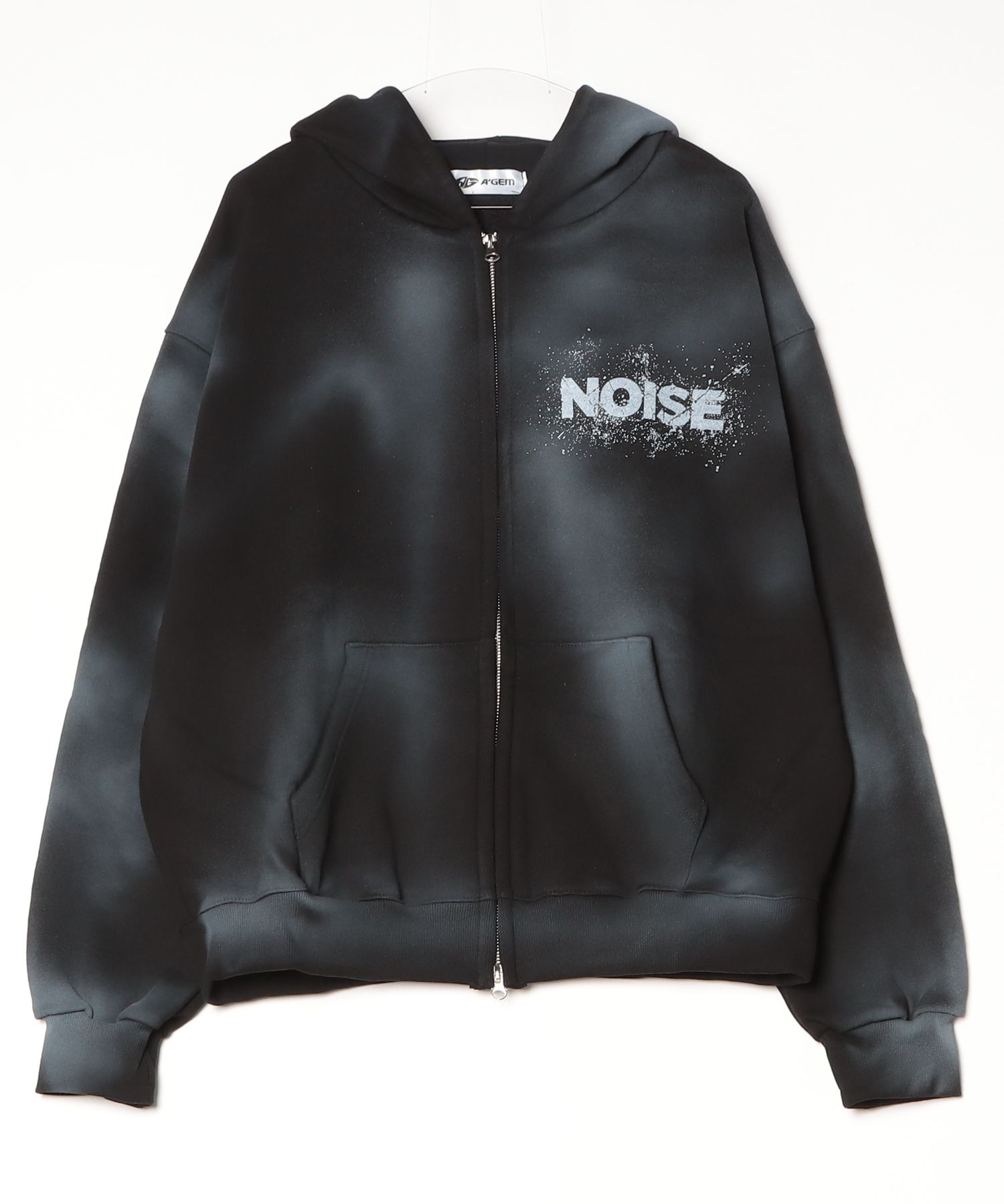A'GEM/9 × .kom 『A'gem/エージェム』SPRAY ZIP-UP HOODIE/スプレー