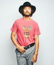 HYS RABBIT HEAD プリント Tシャツ