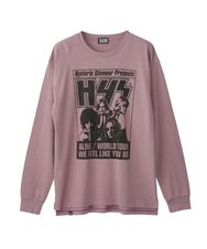 HYS ALIVE プリント リブ付Tシャツ