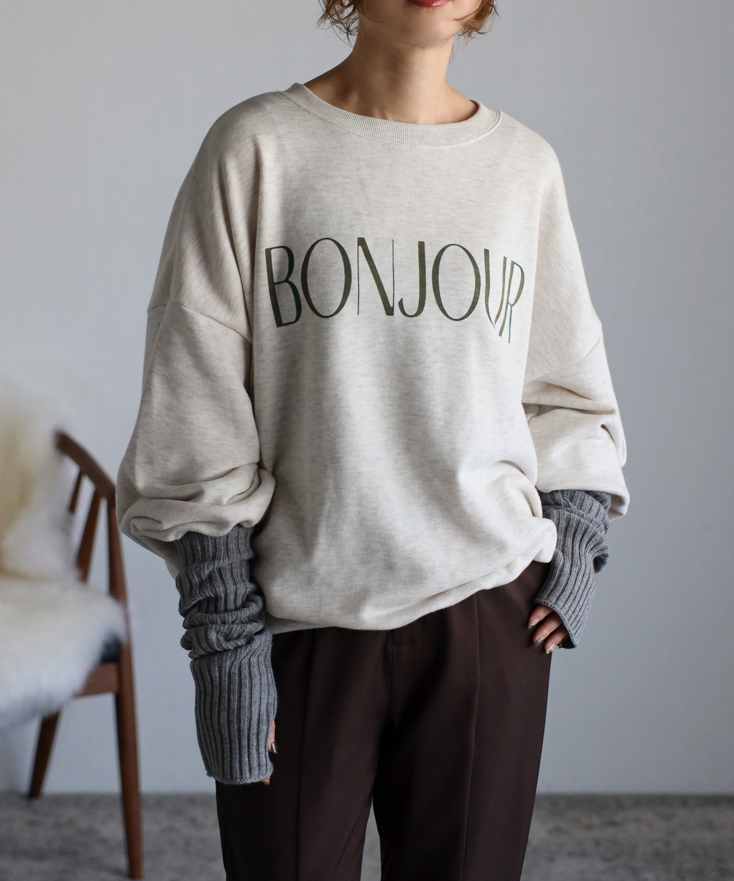model：H158 着用サイズ：FREE
