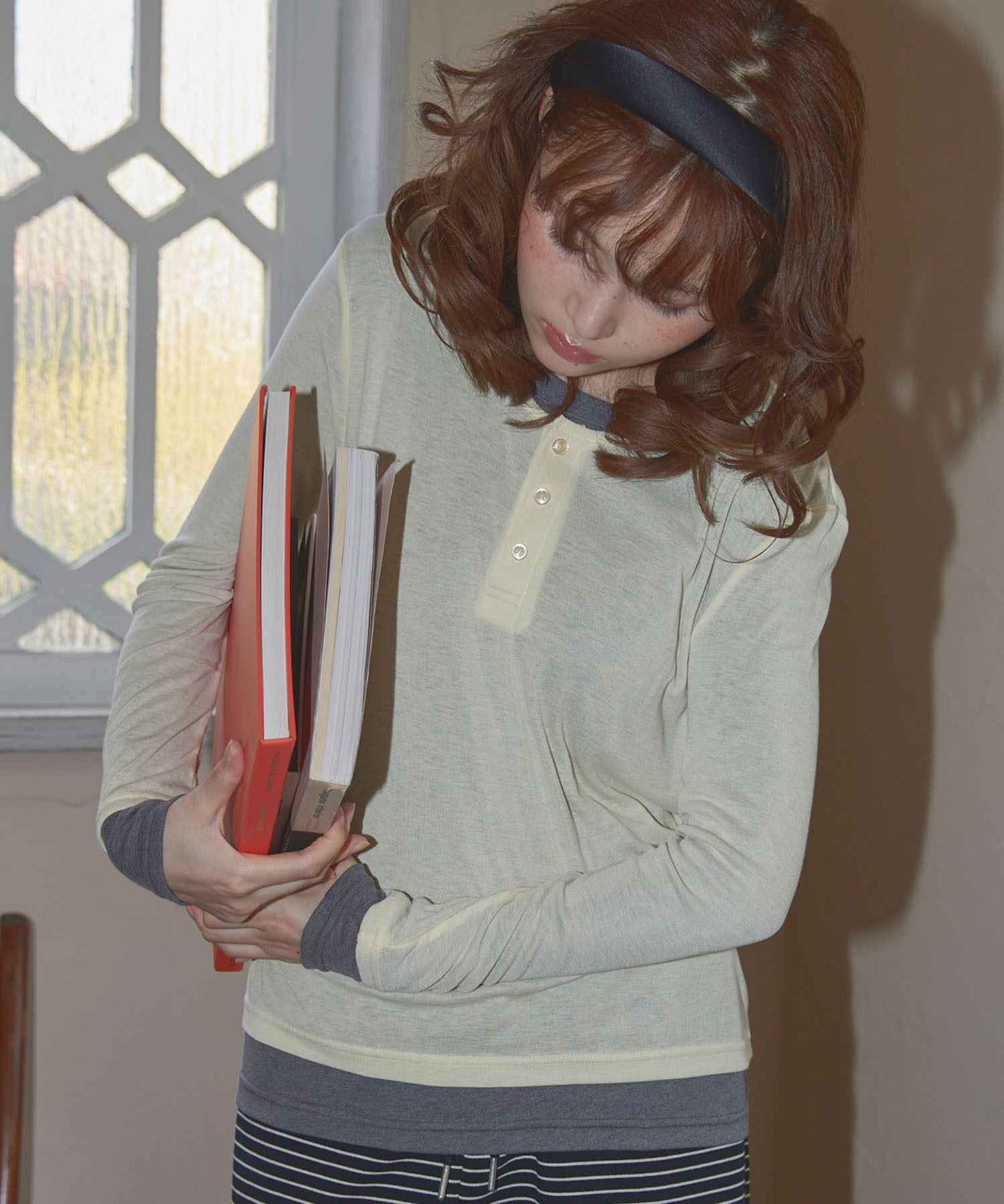 Unblend】2ピースセット ヘンリーネック/クルーネック