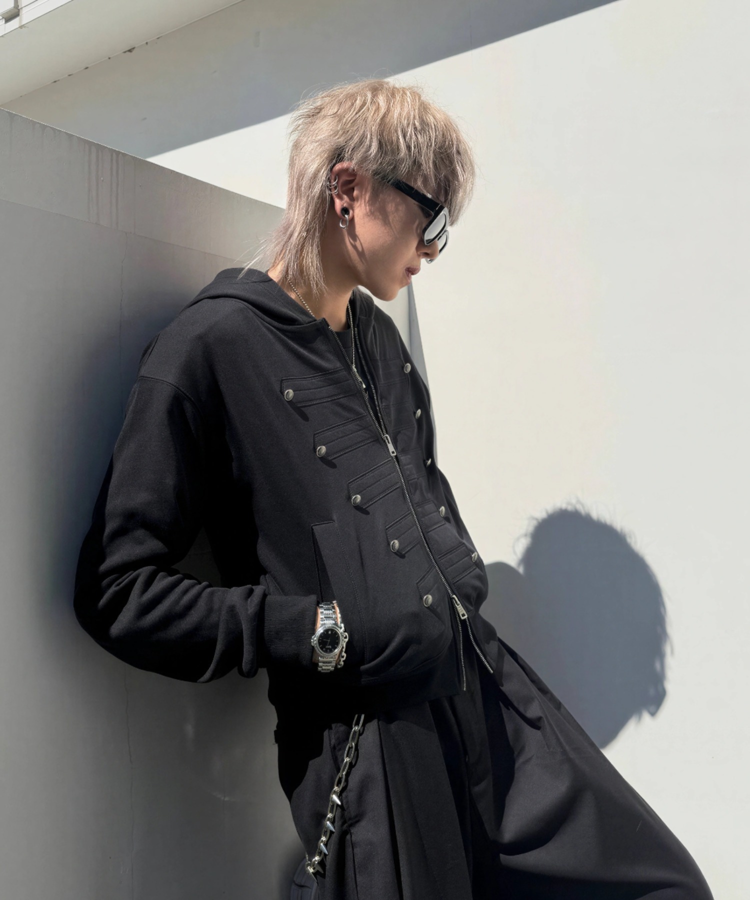 A'GEM/9 × .kom『A'gem/エージェム』NAPOLEON ZIP-UP HOODIE