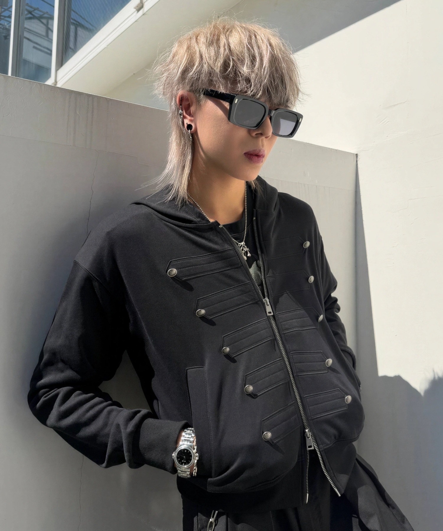 A'GEM/9 × .kom『A'gem/エージェム』NAPOLEON ZIP-UP HOODIE
