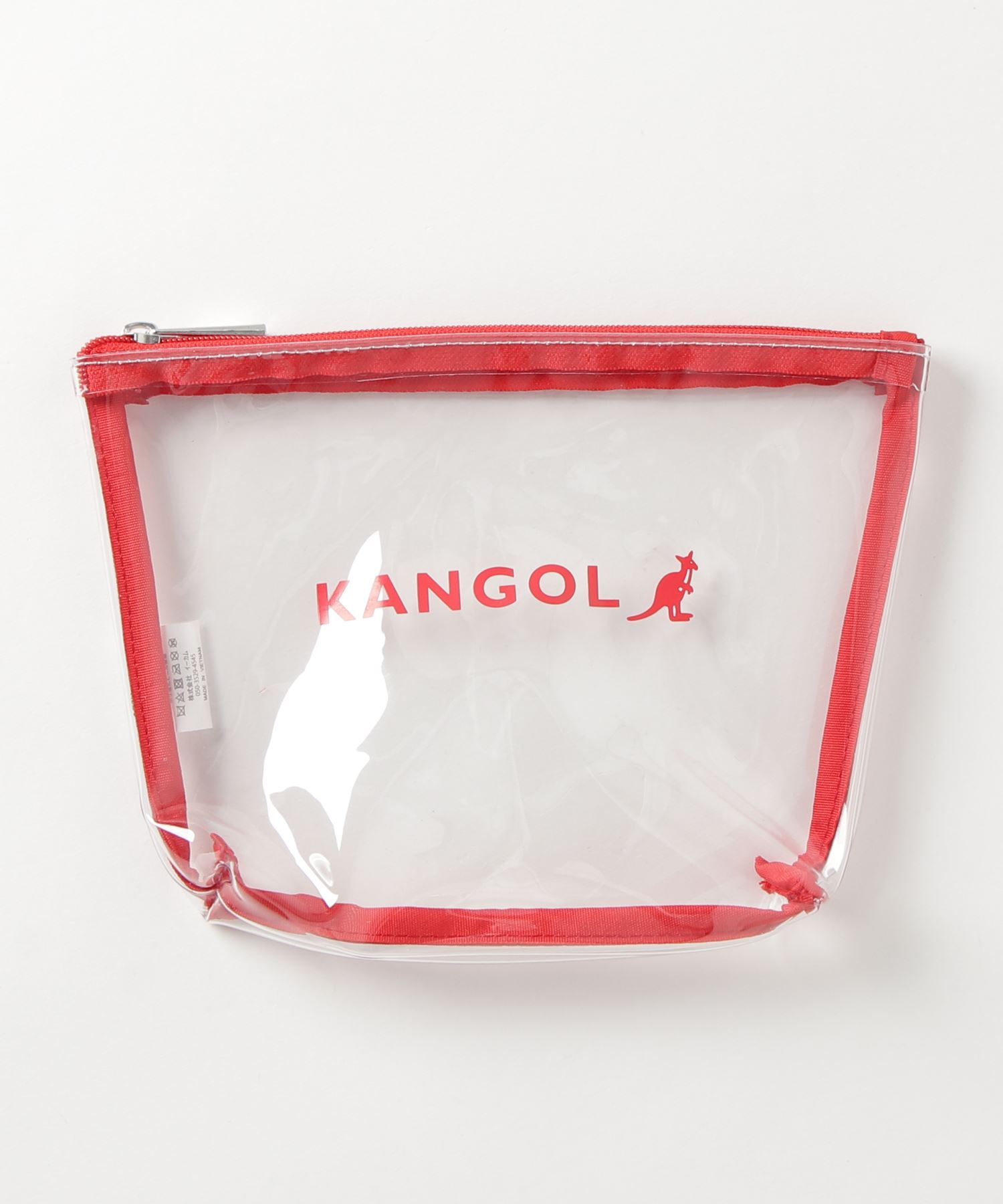 割引価格 KANGOL カンゴール 人気ブラドン クリアポーチ ブランドロゴ Ｍ