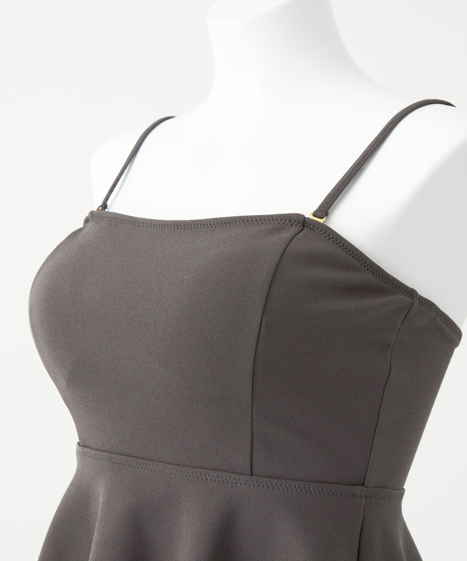 ジョーゼット風 ペプラムビスチェ&ショーツ スイムウェア / 水着