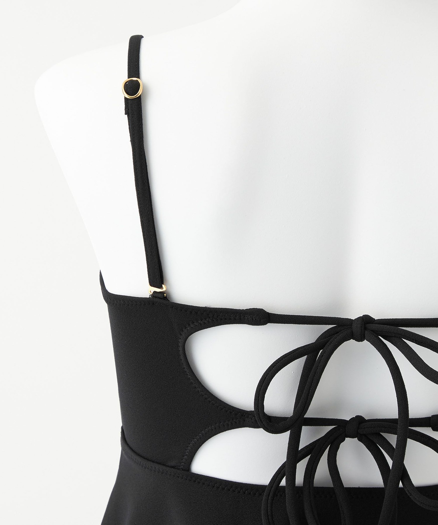 ジョーゼット風 ペプラムビスチェ&ショーツ スイムウェア / 水着