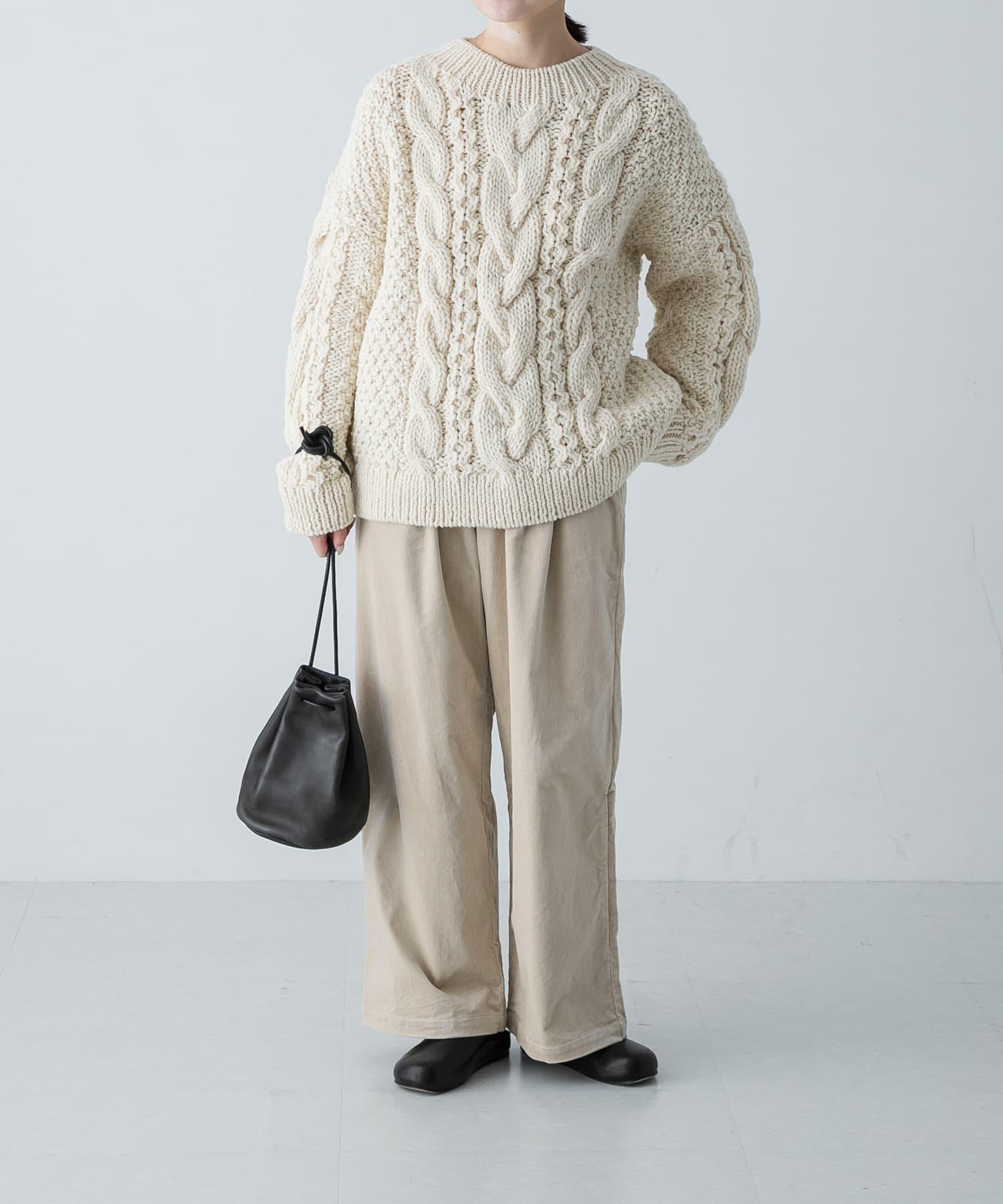 ペルーアランクルーネックニット