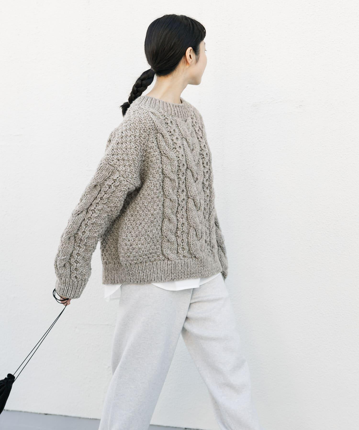 ペルーアランクルーネックニット