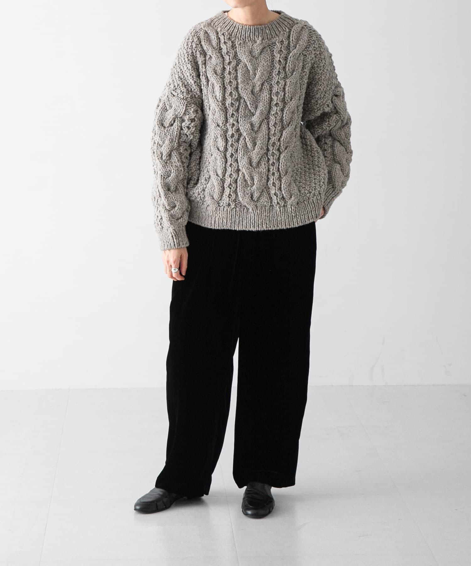 ペルーアランクルーネックニット