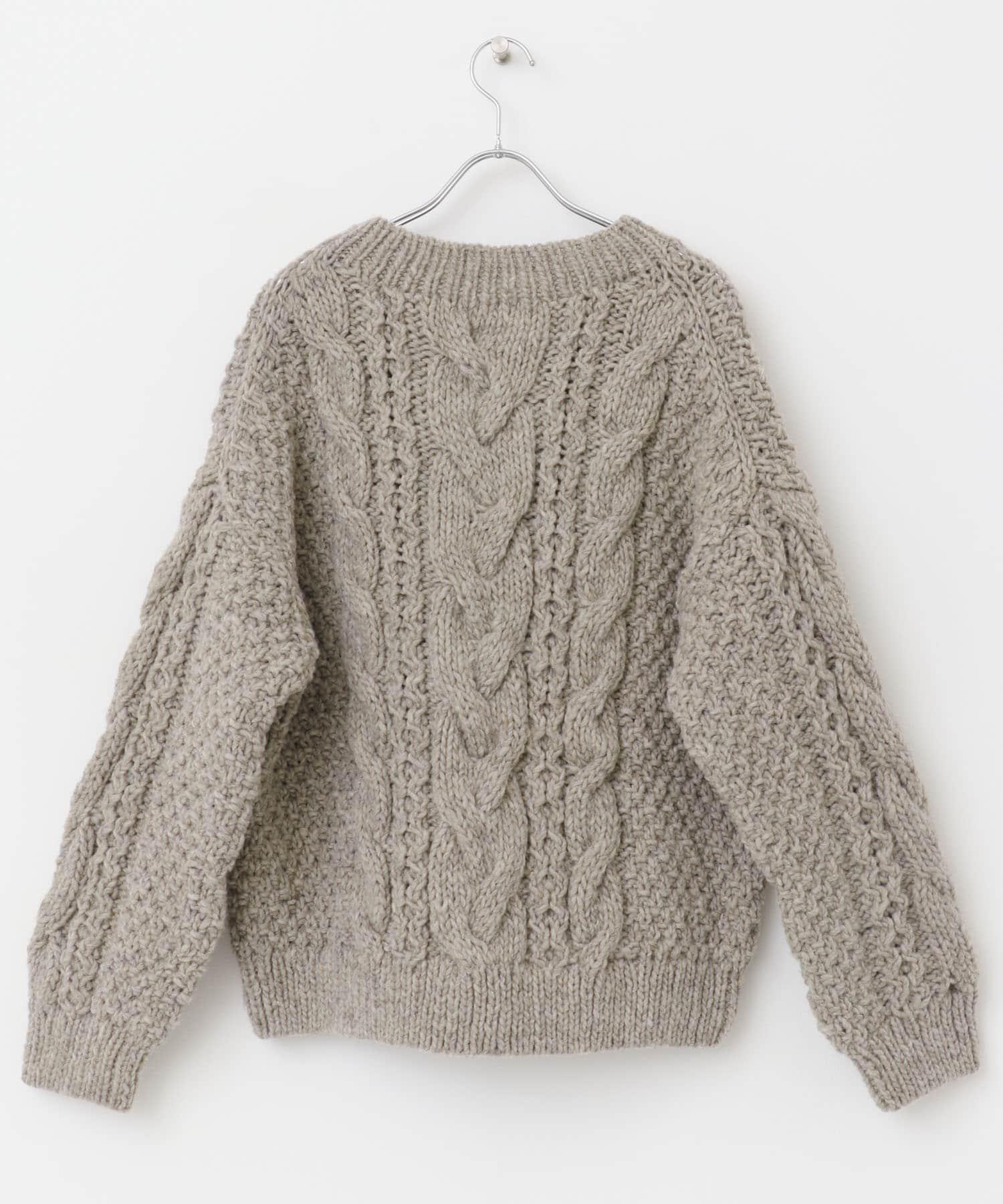 ペルーアランクルーネックニット