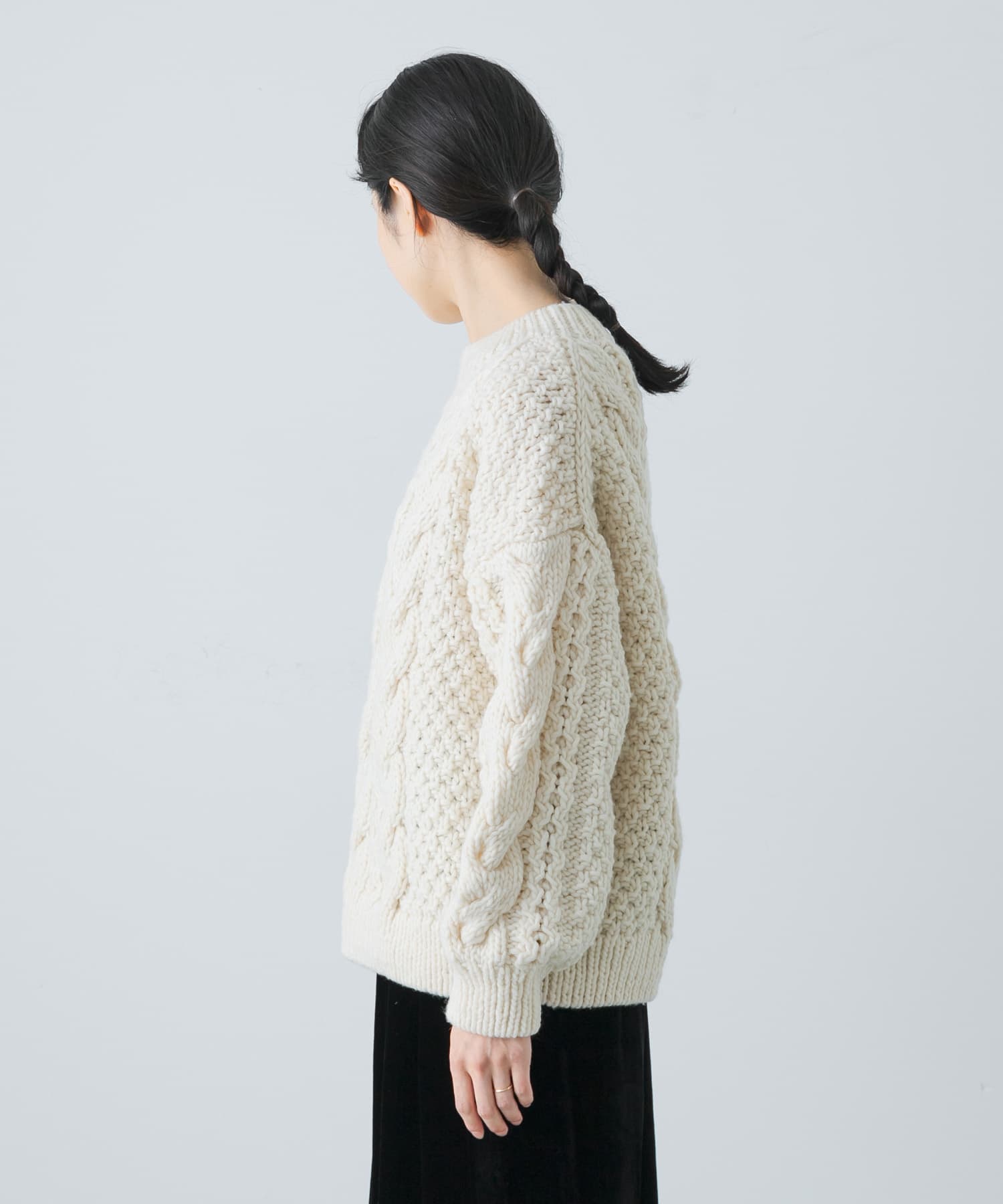 ペルーアランクルーネックニット