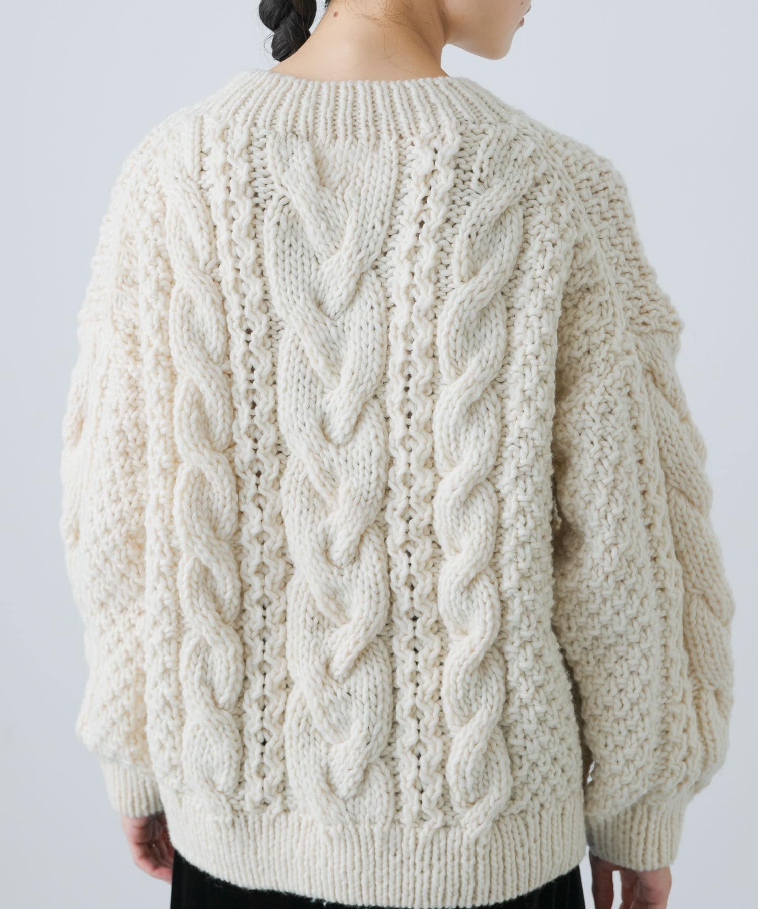 ペルーアランクルーネックニット