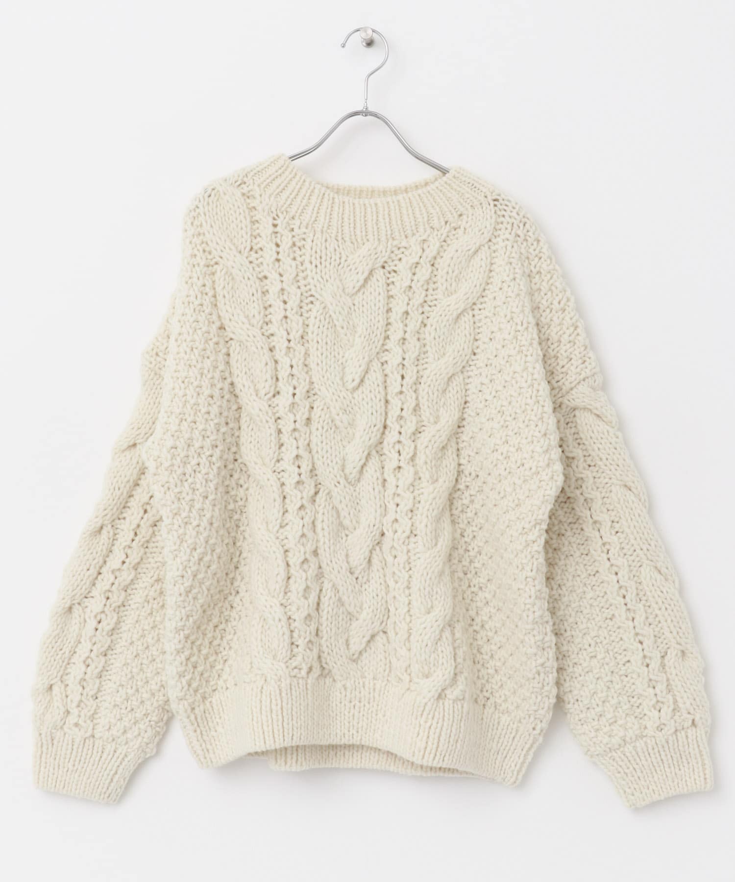 ペルーアランクルーネックニット