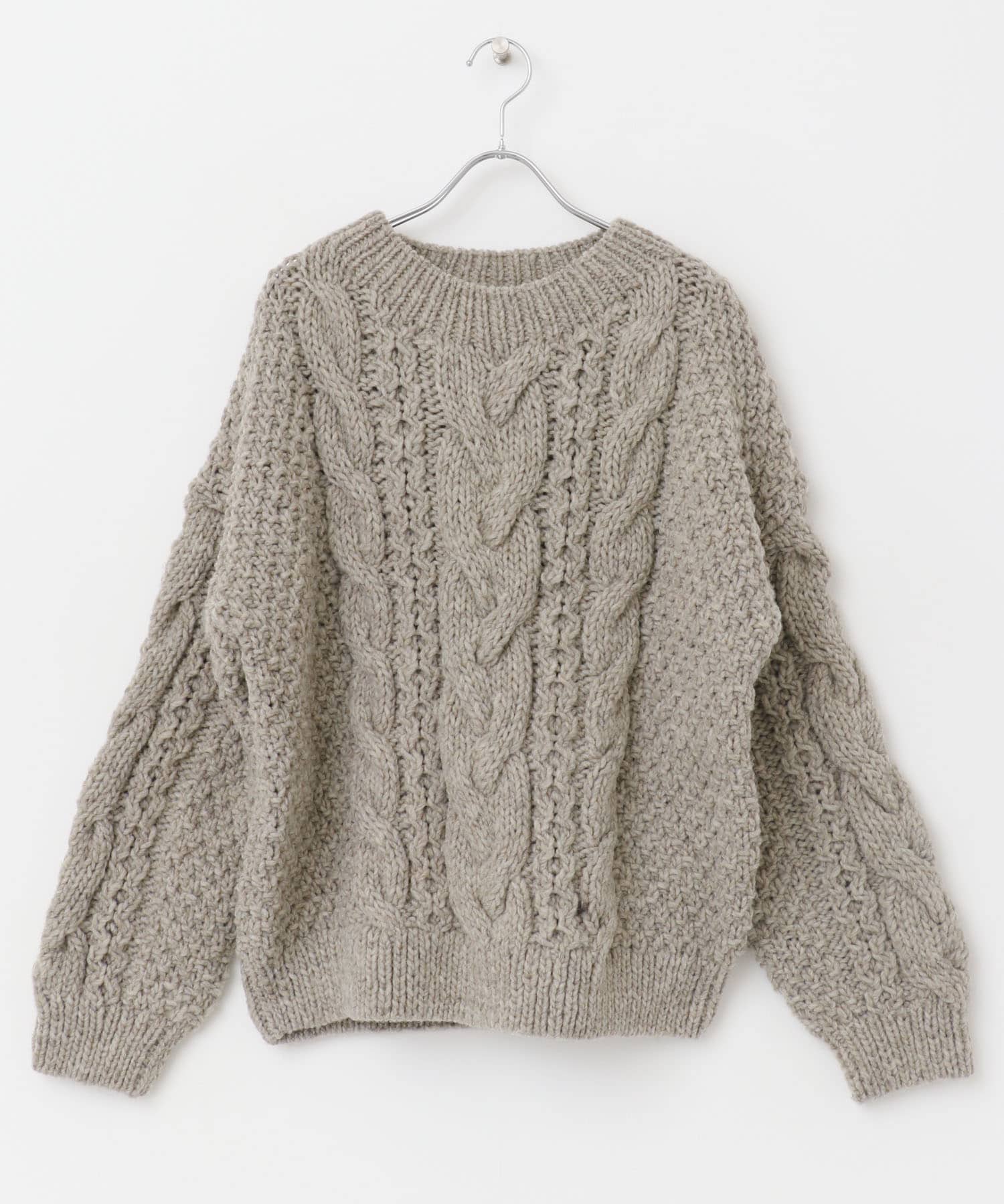 ペルーアランクルーネックニット