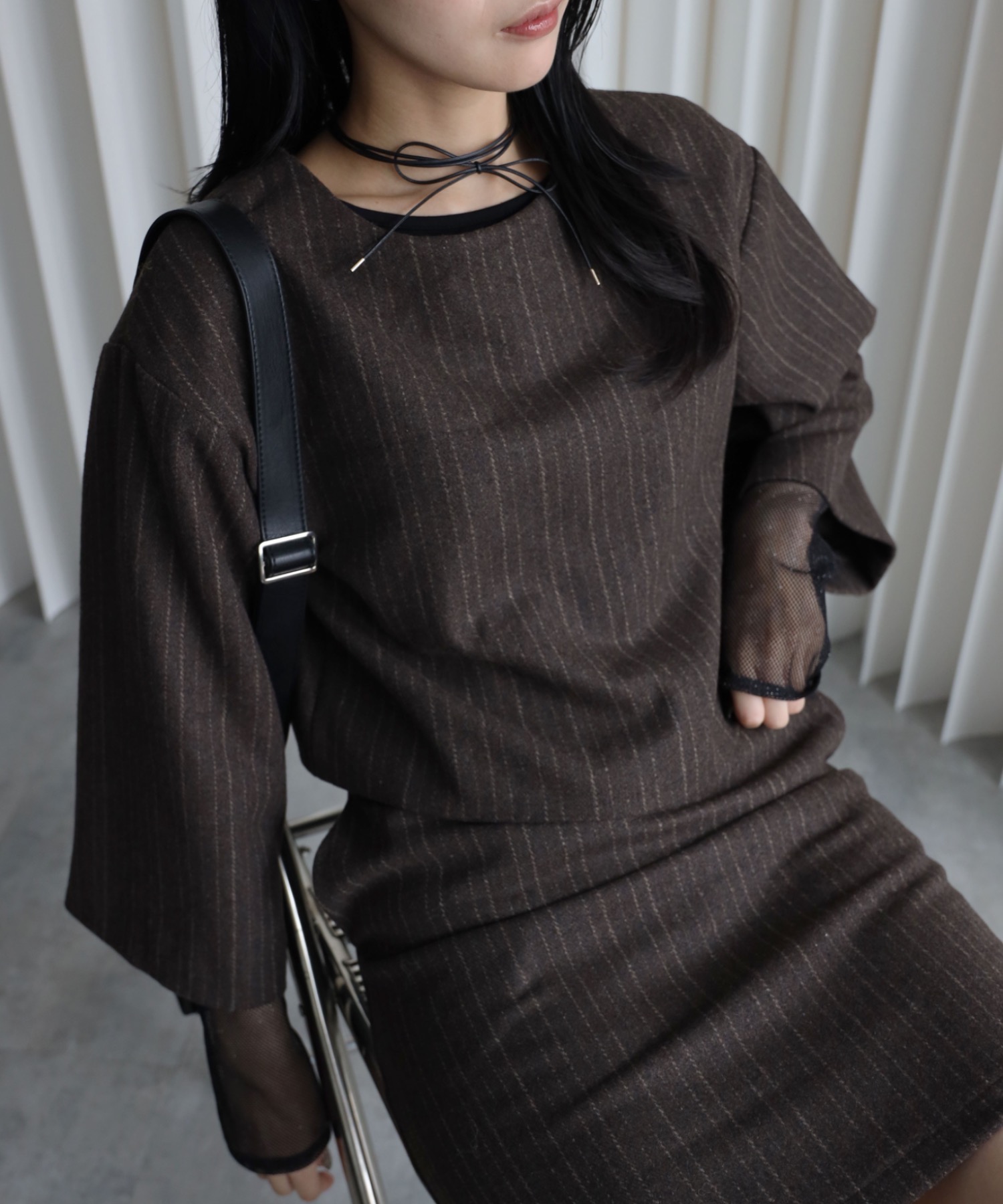 model：164cm. 着用サイズ：FREE