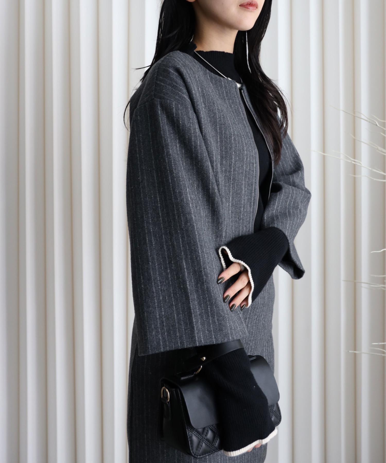 model：164cm. 着用サイズ：FREE
