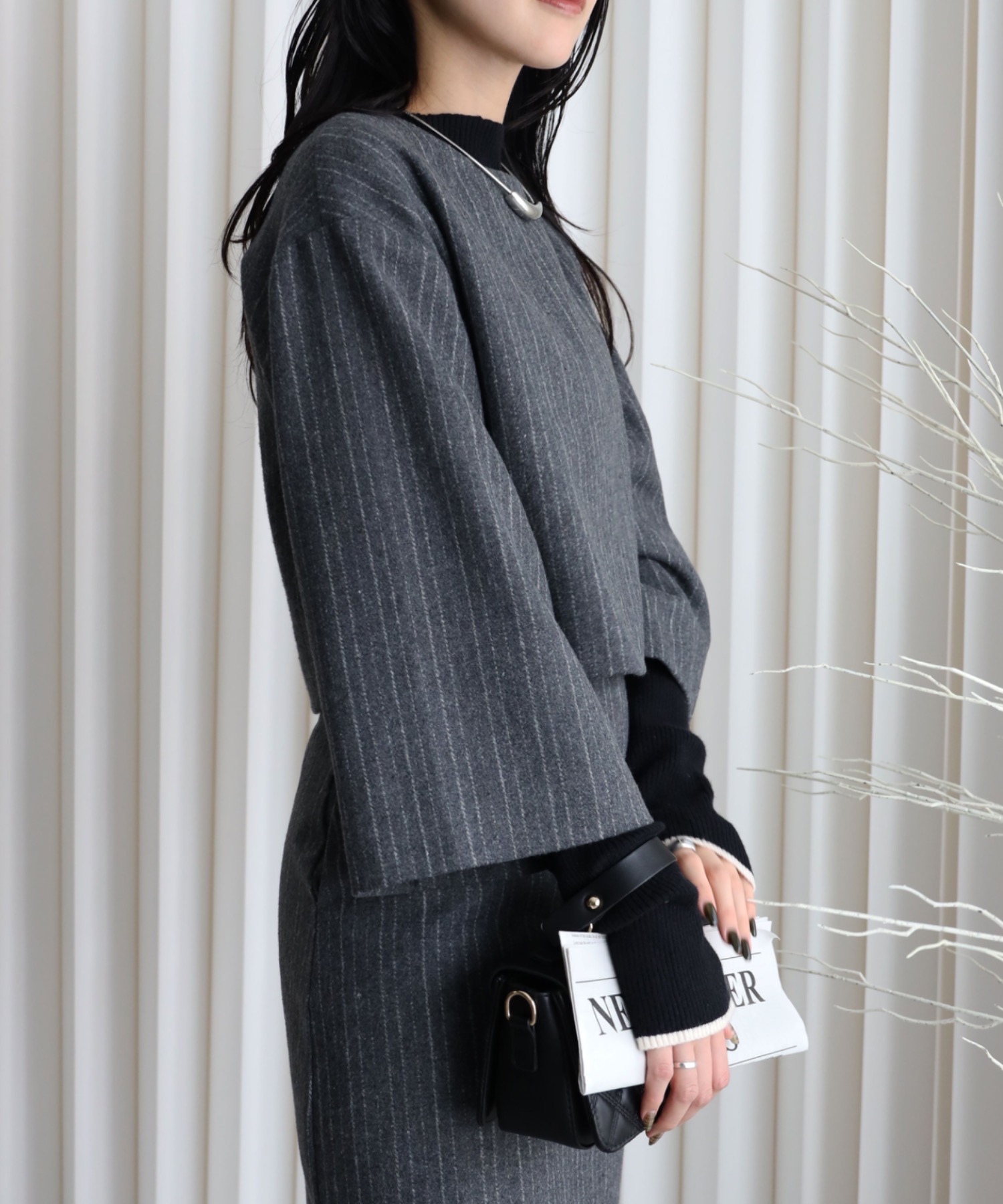 model：164cm. 着用サイズ：FREE