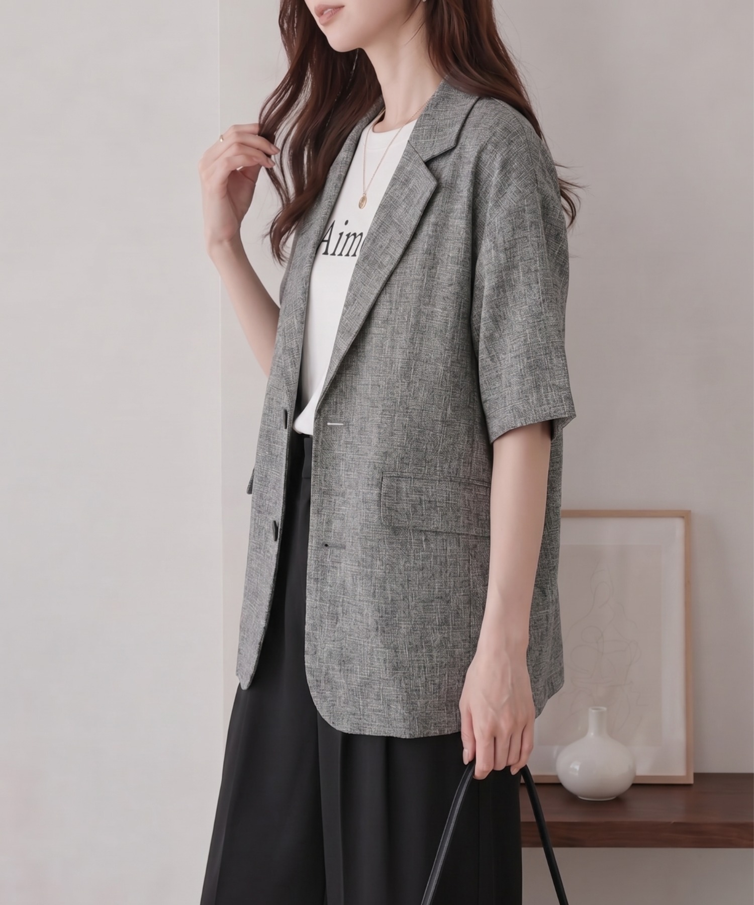 着用サイズ：F
モデル身長：162cm