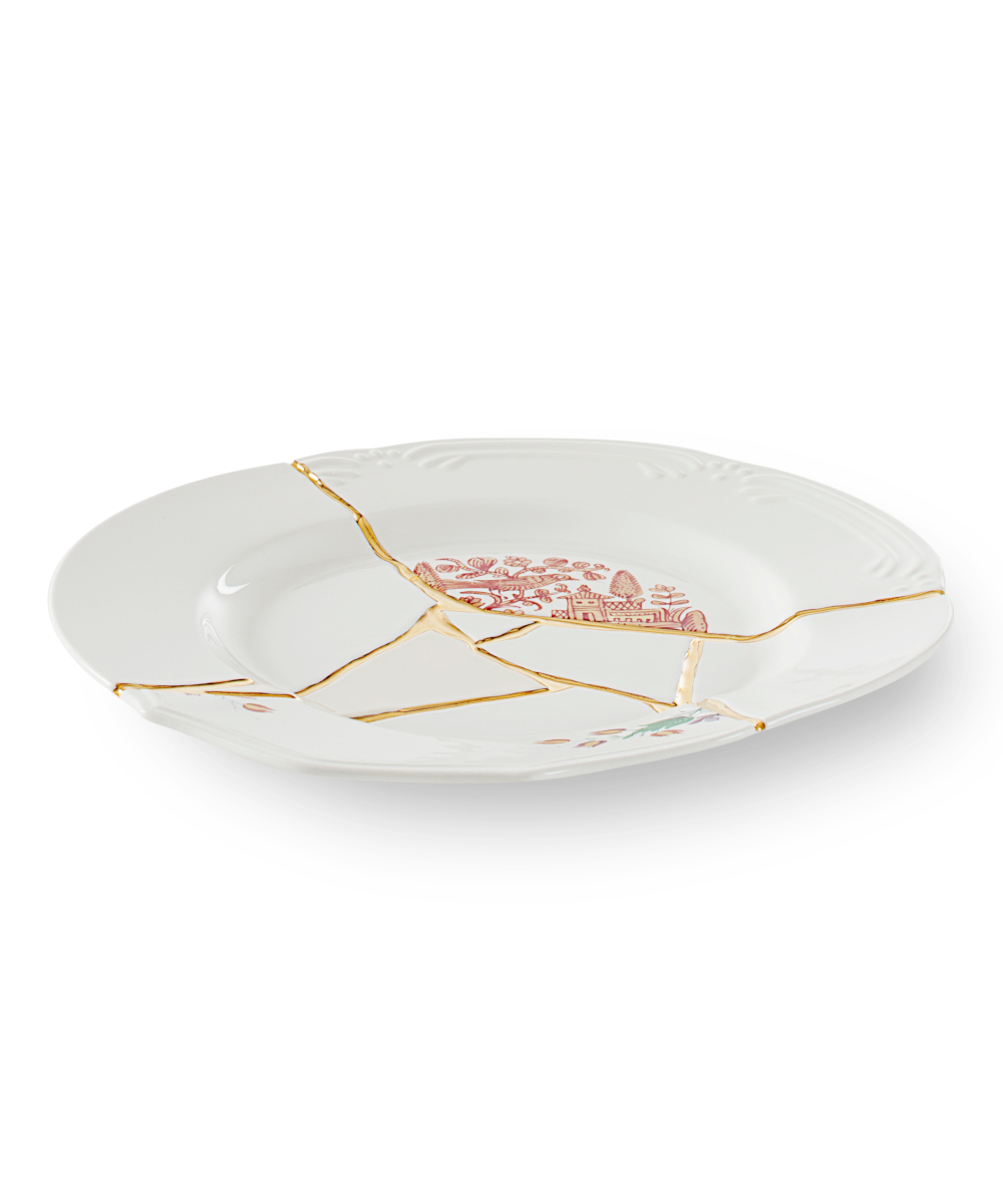 お値下げしました【未使用品】Seletti Kintsugi中皿 約27cm SELETTI/kintsugi プレート 27cm n'1