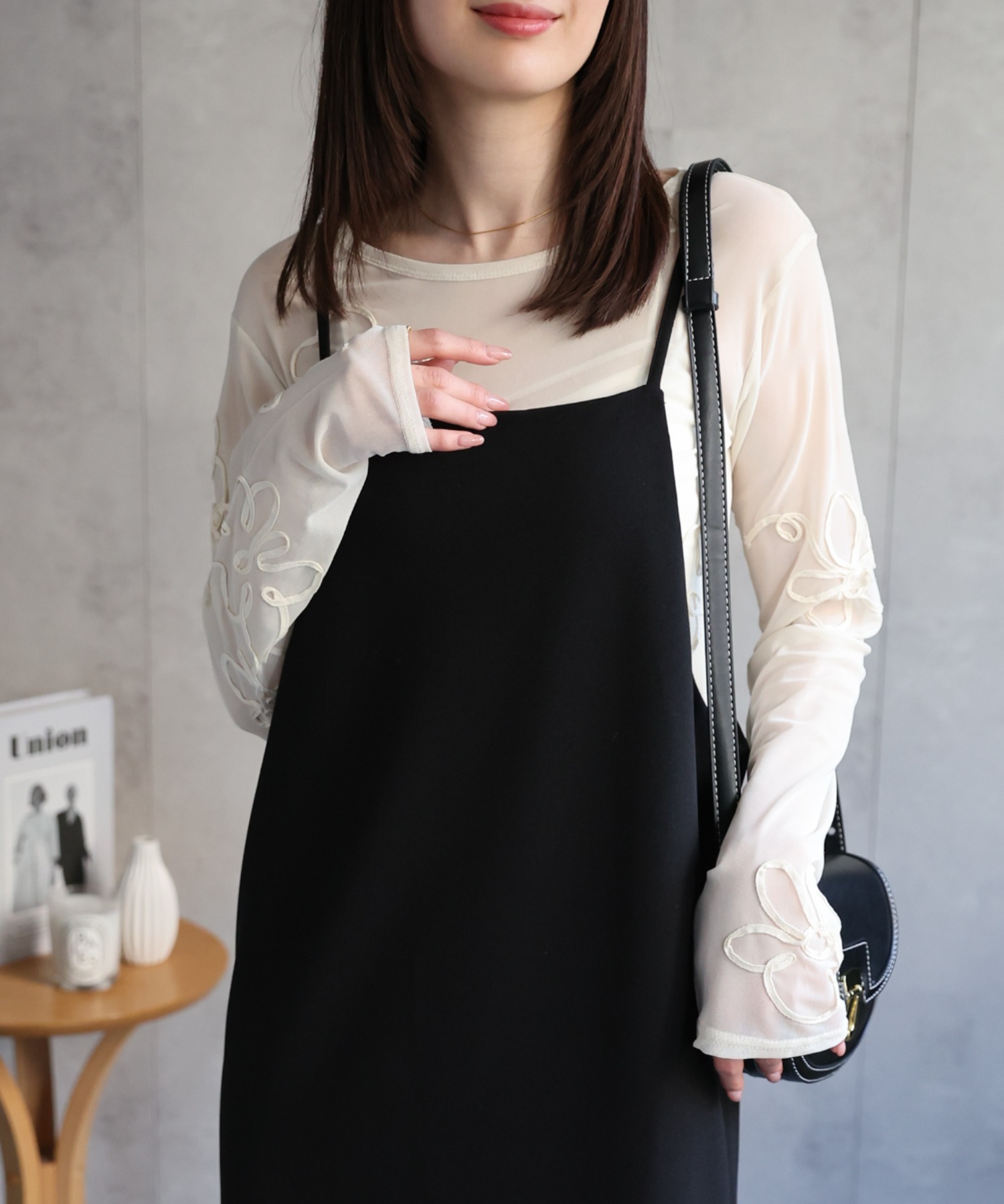model：162㎝着用サイズ：F