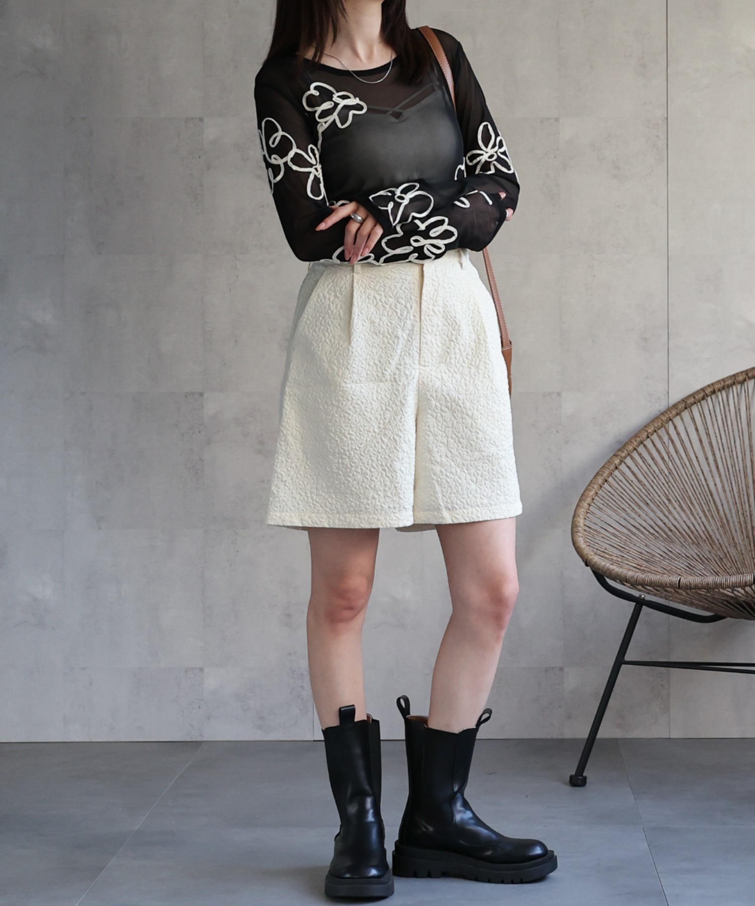 model：162㎝着用サイズ：F